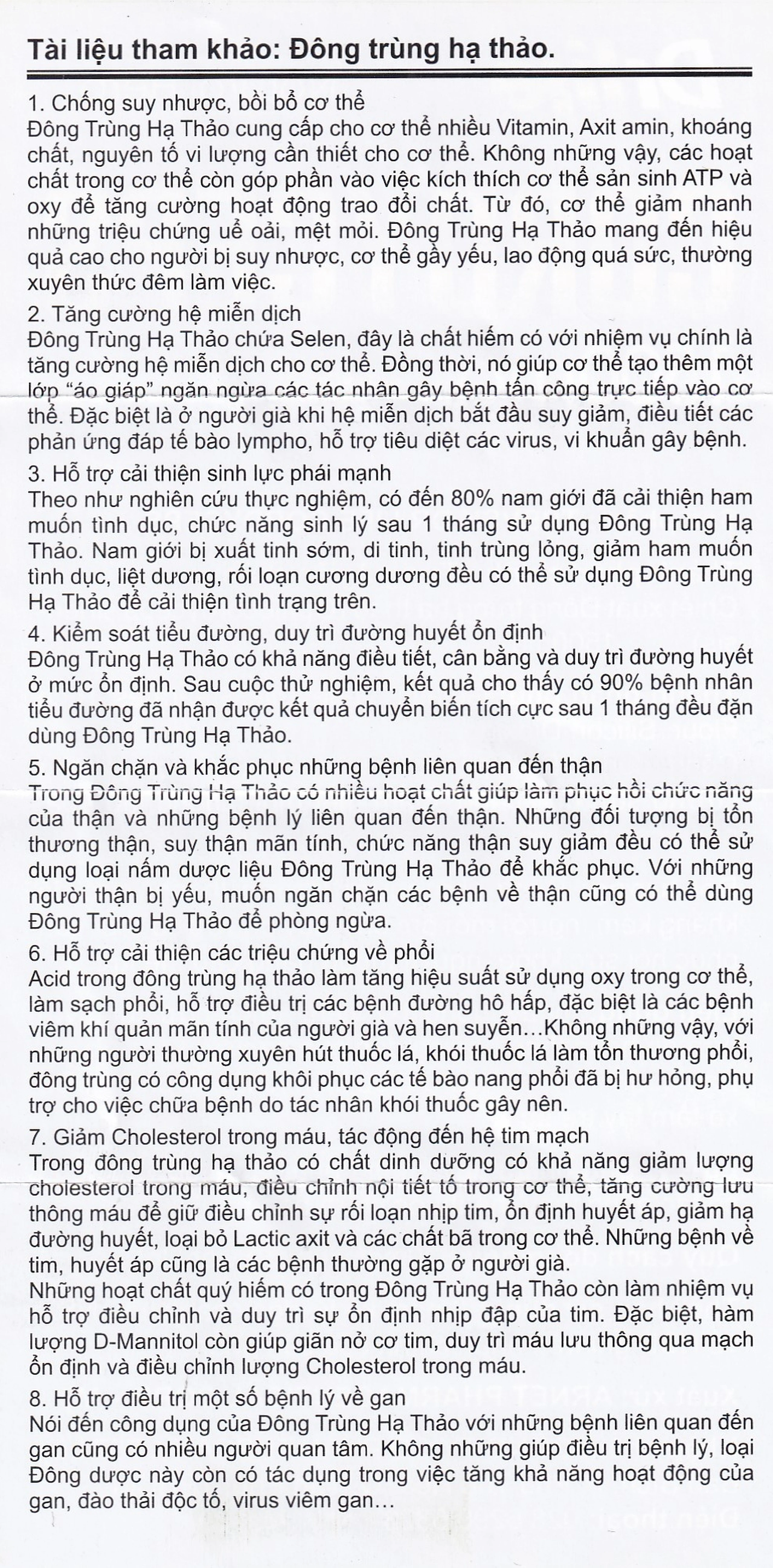 Viên uống Đông Trùng Hạ Thảo tăng cường sức đề kháng, giảm mệt mỏi DrLife Cordyceps 1500mg (60 viên)