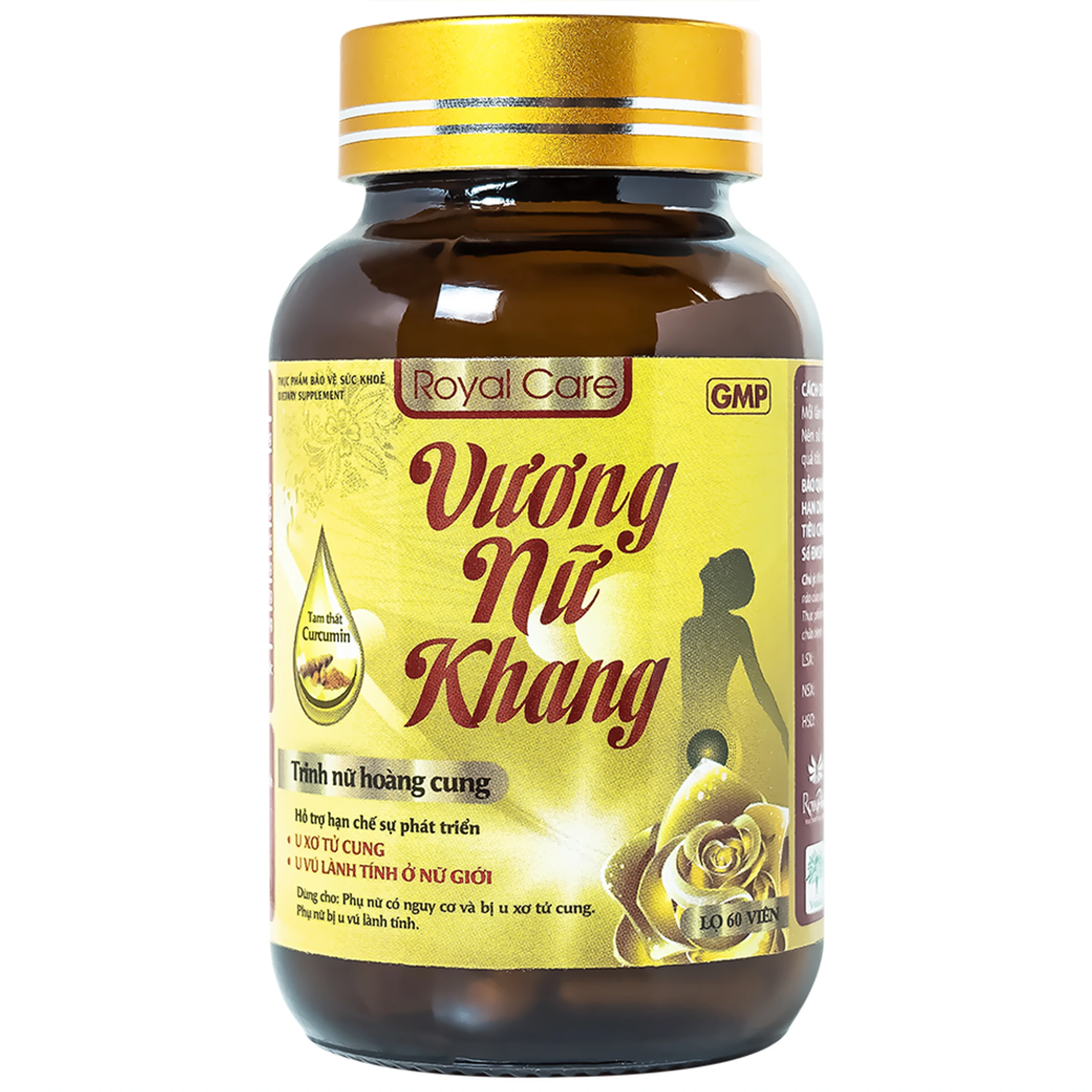 Viên uống hỗ trợ hạn chế sự phát triển u xơ tử cung, u vú lành tính ở nữ giới Vương Nữ Khang Royal Care (60 viên)