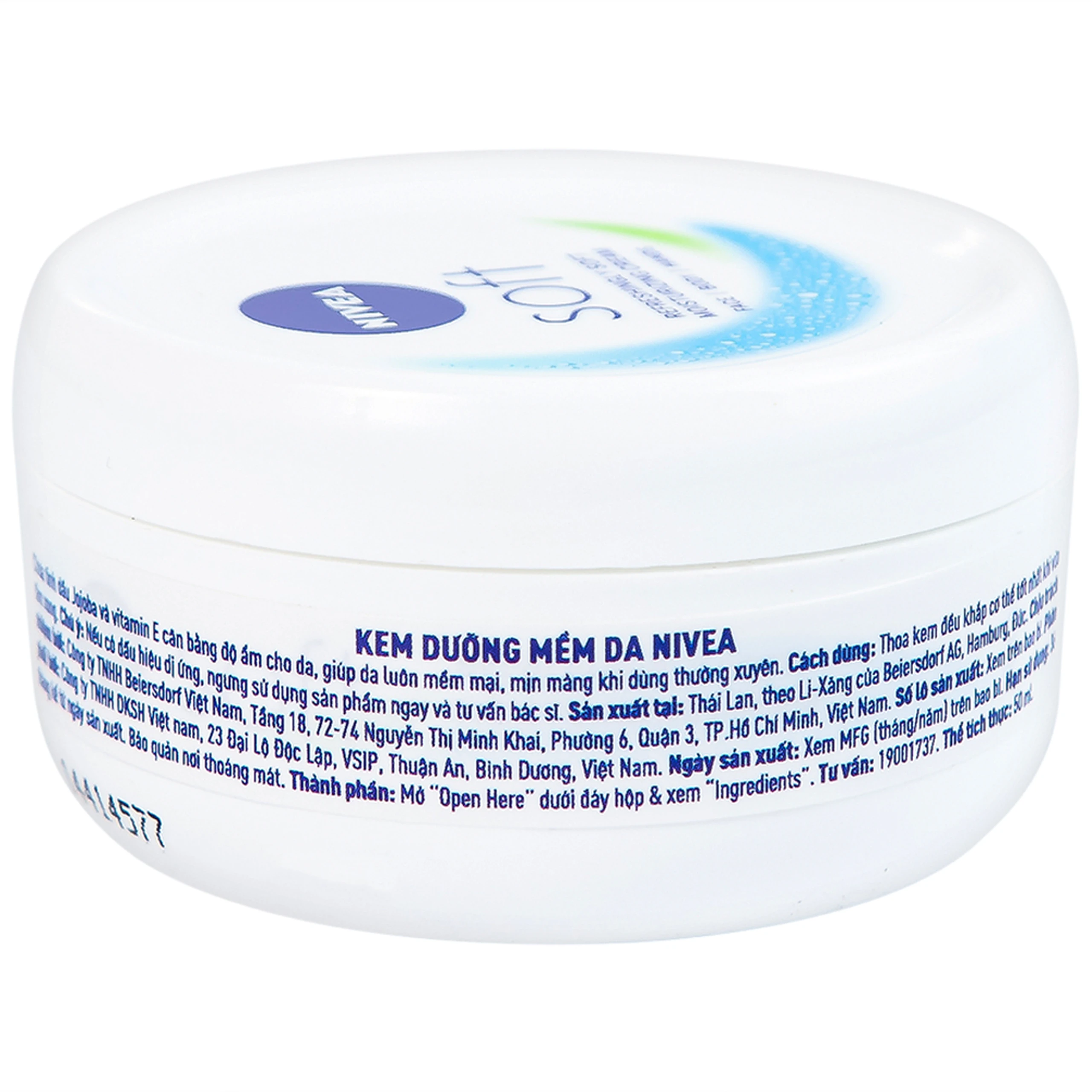Kem dưỡng ẩm Nivea hỗ trợ làm mềm da (50ml)