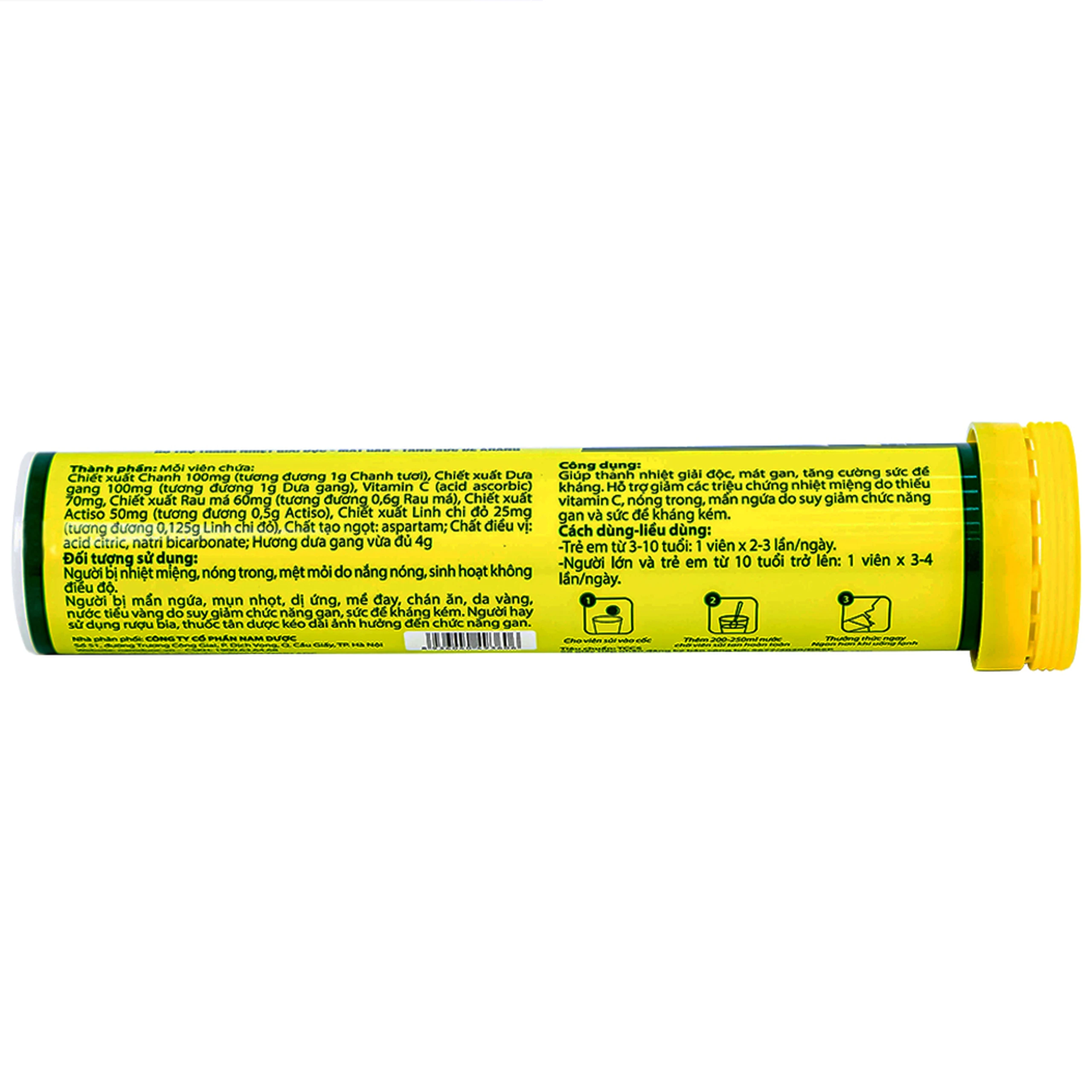 Viên sủi hỗ trợ giải độc mát gan Livecool (16 viên)