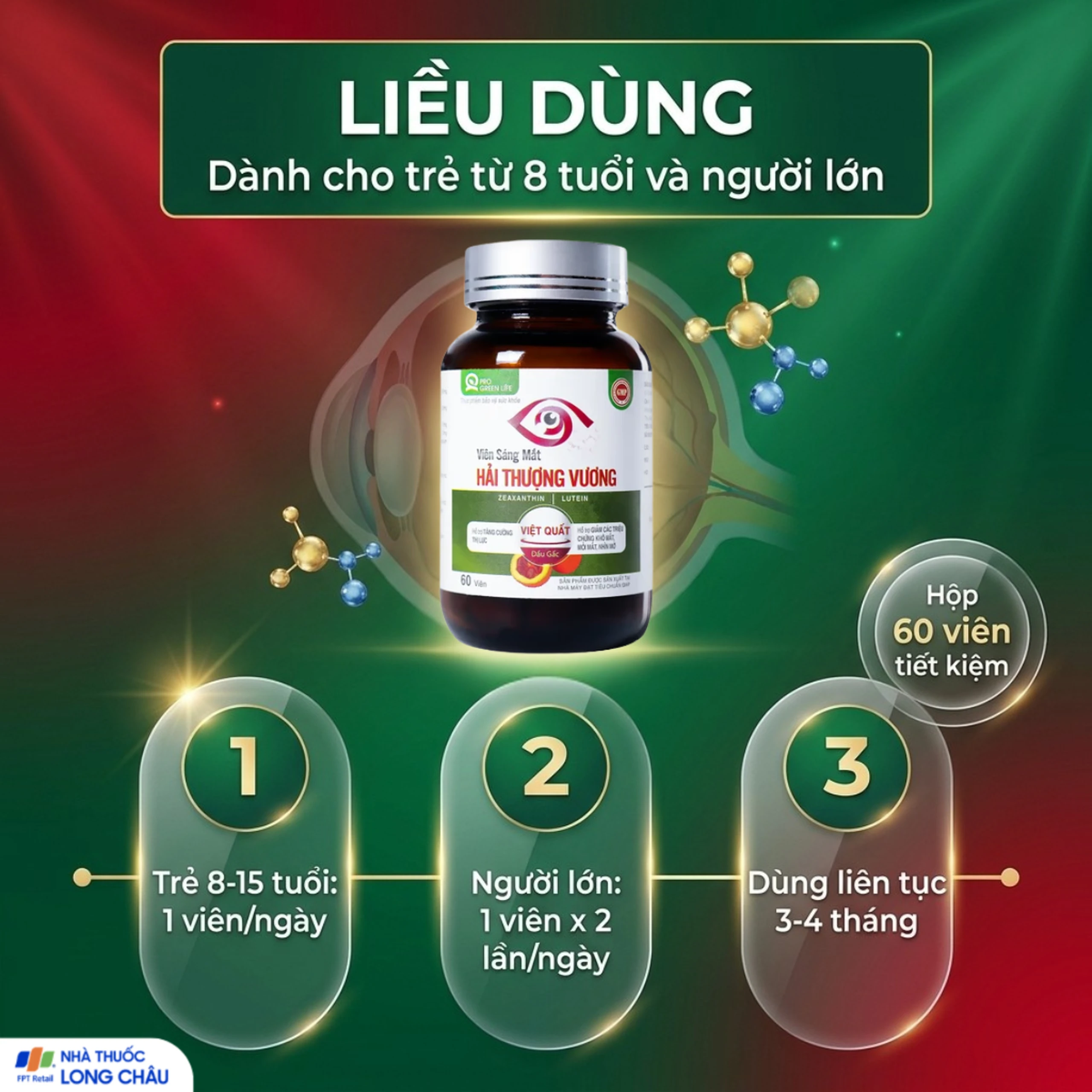 Viên uống hỗ trợ tăng cường thị lực Viên Sáng Mắt Hải Thượng Vương (60 viên) 5