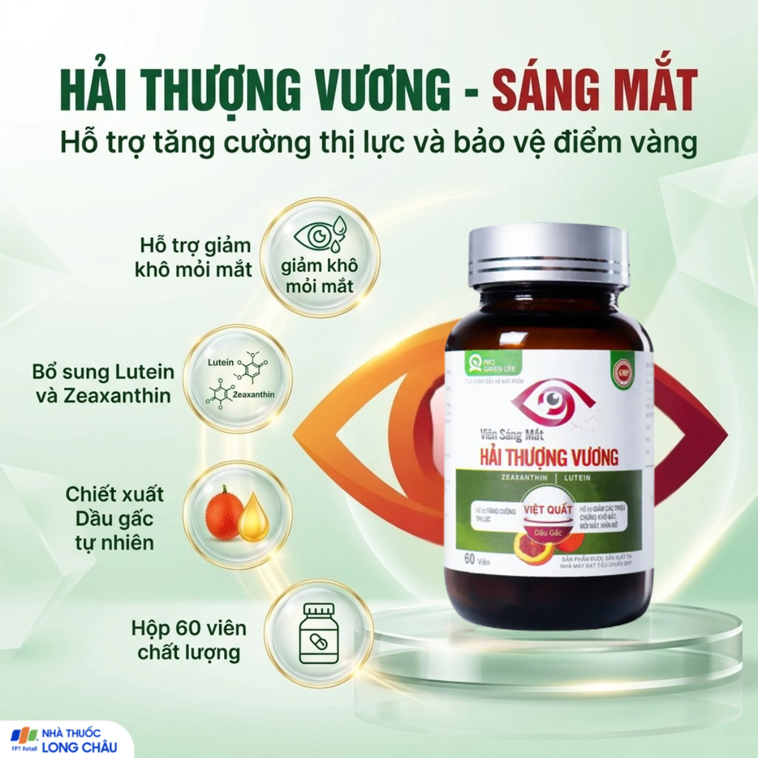 Viên uống hỗ trợ tăng cường thị lực Viên Sáng Mắt Hải Thượng Vương (60 viên) 2
