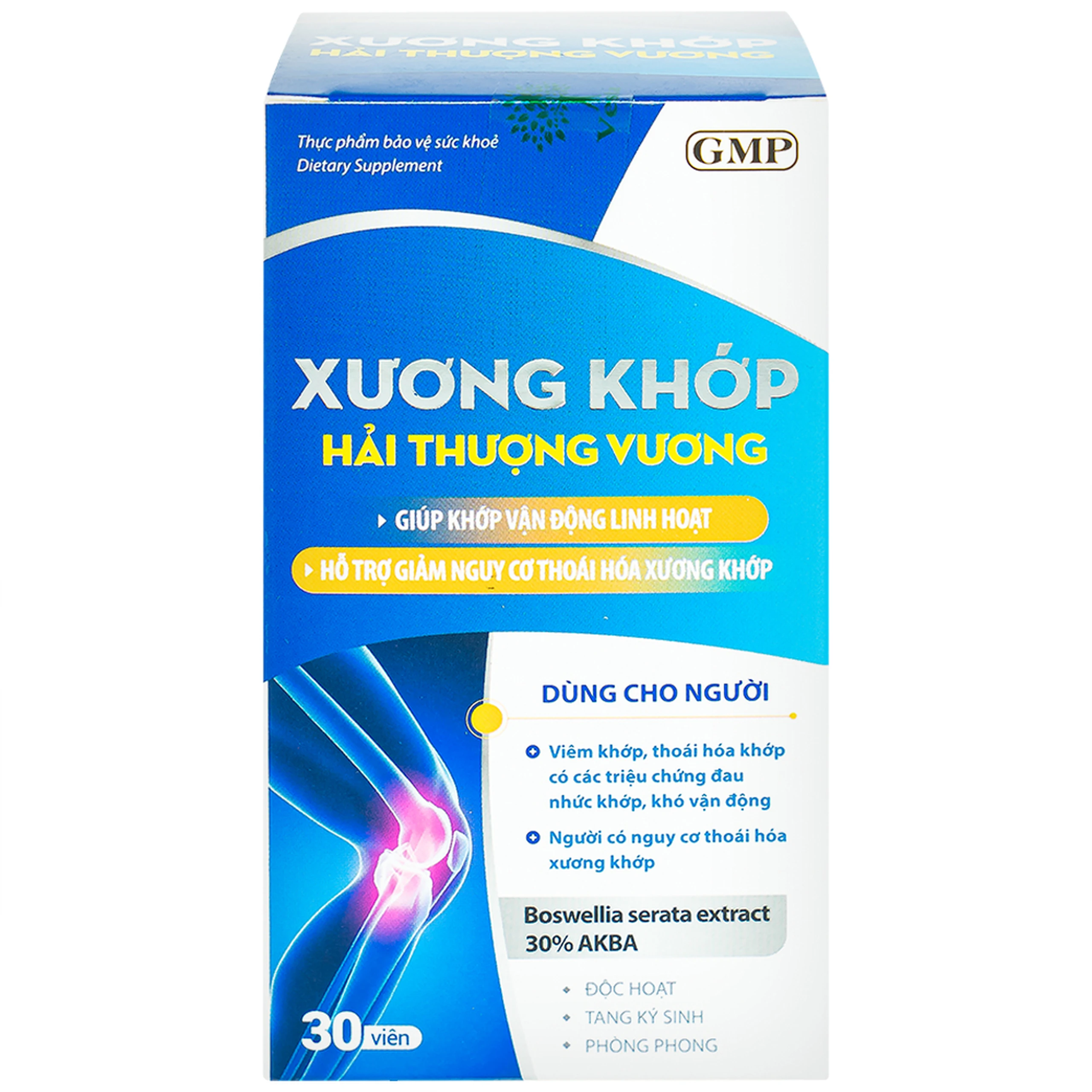 Viên uống hỗ trợ giảm nguy cơ thoái hóa khớp, viêm khớp Xương Khớp Hải Thượng Vương (30 viên)