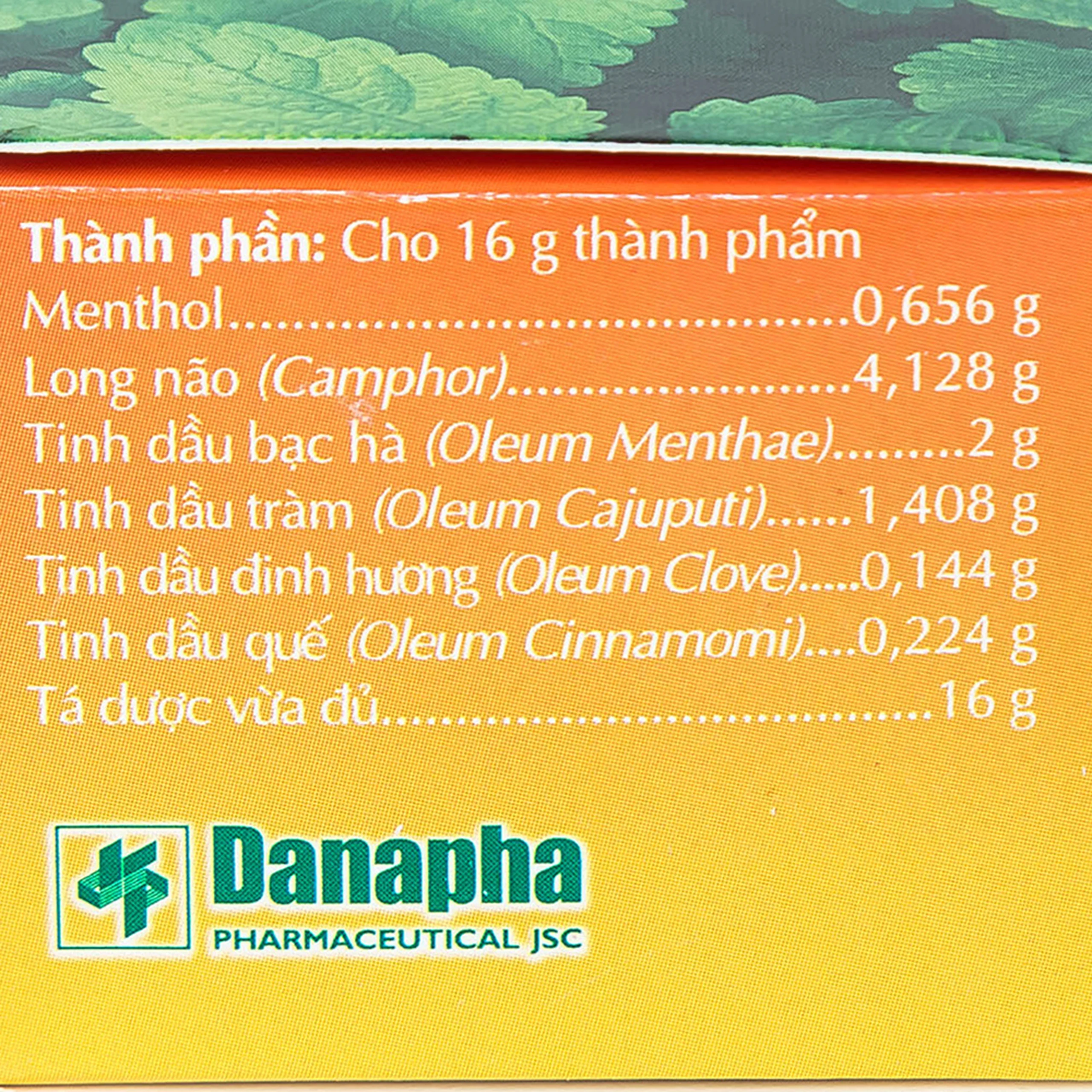 Cao Sao Vàng Danapha điều trị cảm cúm, nhức đầu (16g)