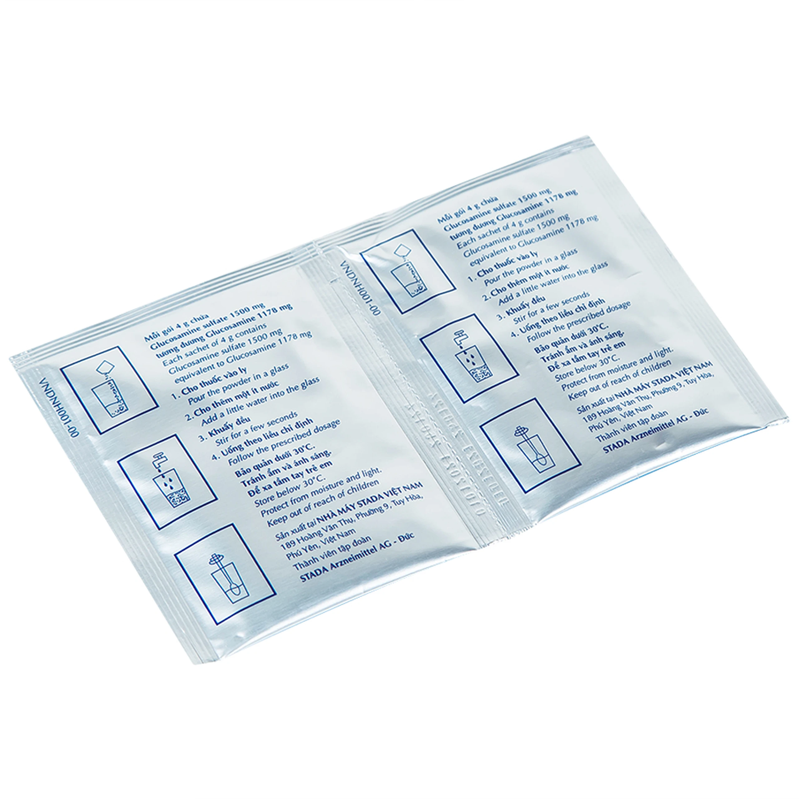 Thuốc Glucosamine Stada 1500mg hỗ trợ giảm triệu chứng của thoái hóa khớp gối (30 gói)