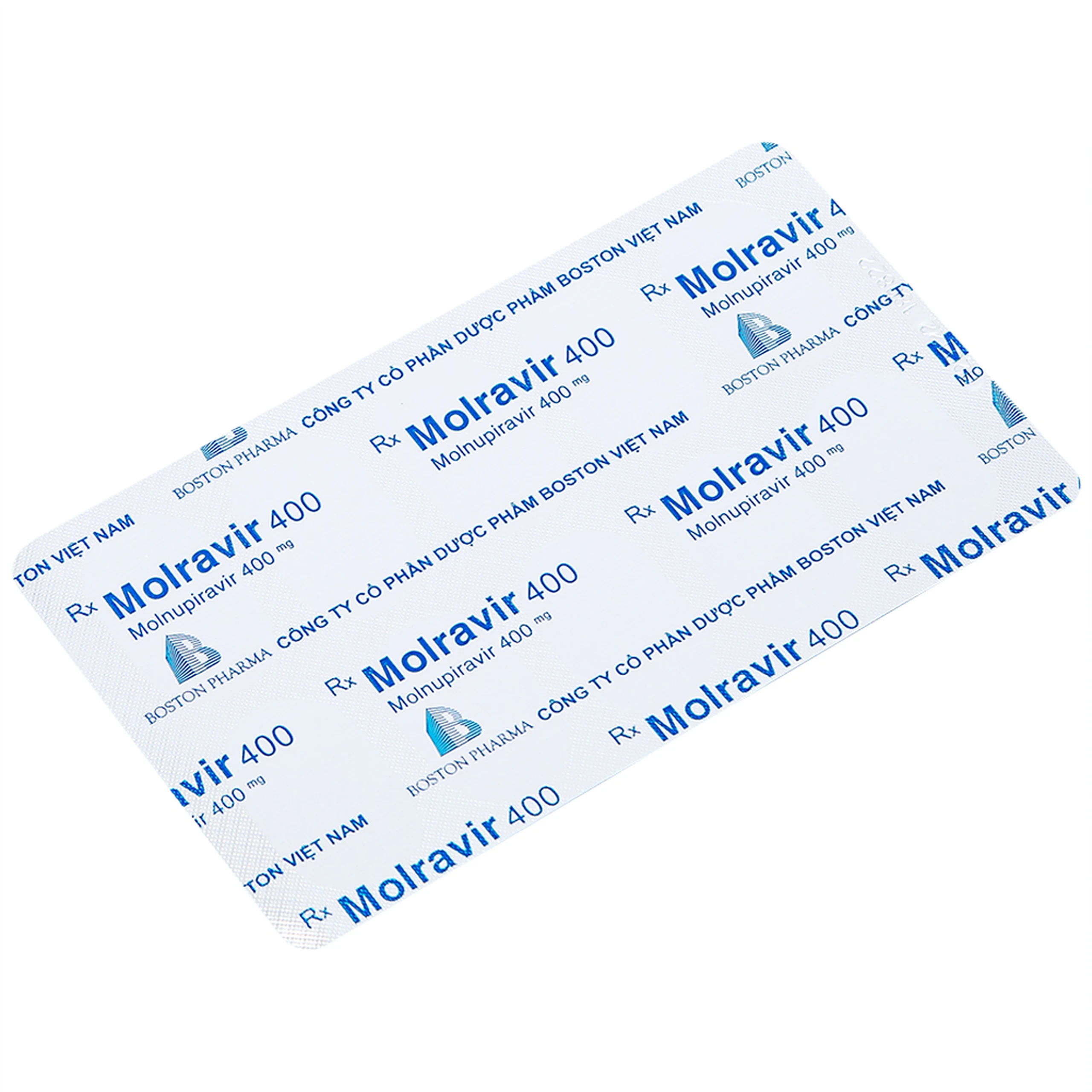 Thuốc Molravir 400 Boston điều trị Covid-19 nhẹ đến trung bình (2 vỉ x 10 viên)
