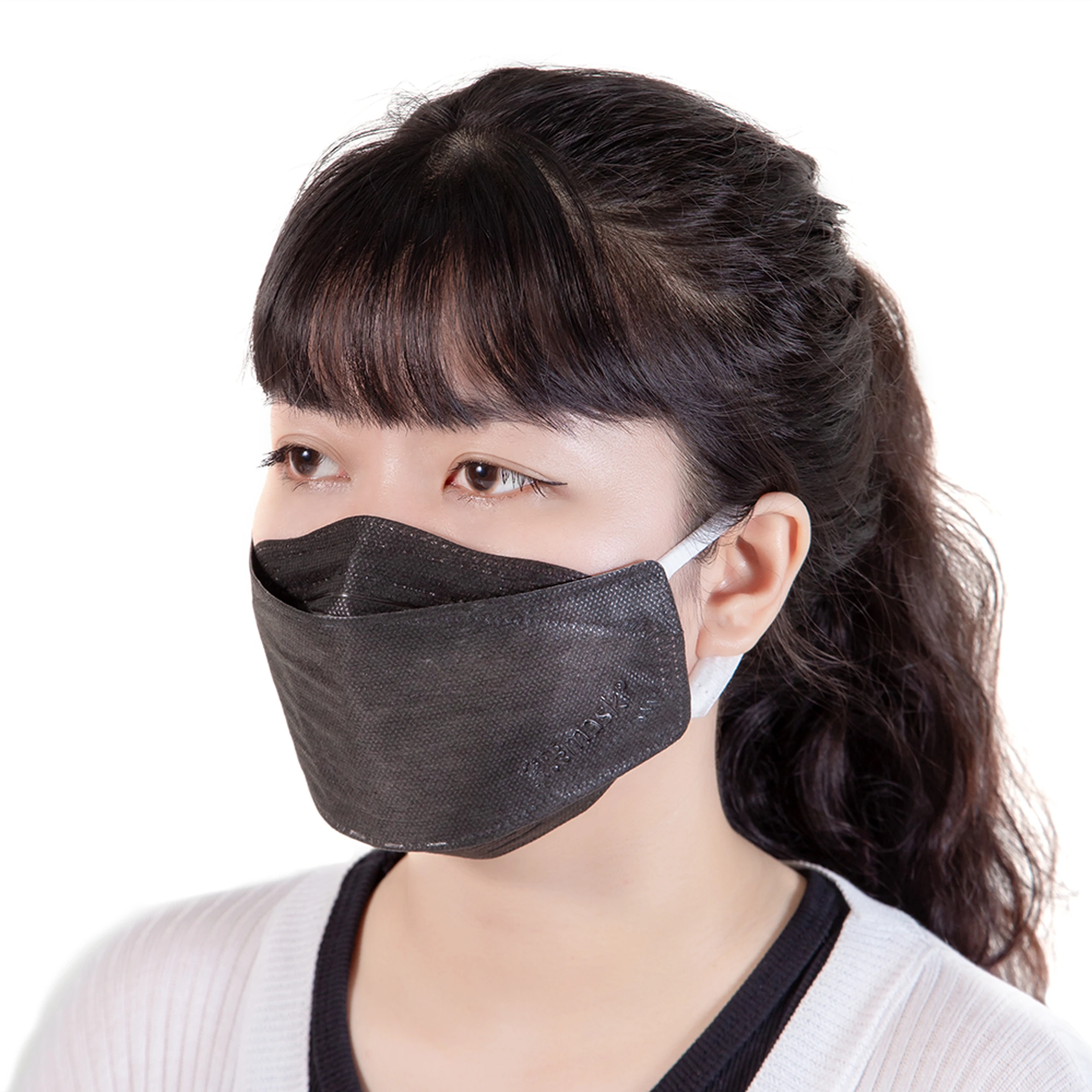 Khẩu trang 4 lớp Vĩnh Tiến 4D 3Hmask màu đen (20 cái) ngăn khói bụi, vi khuẩn