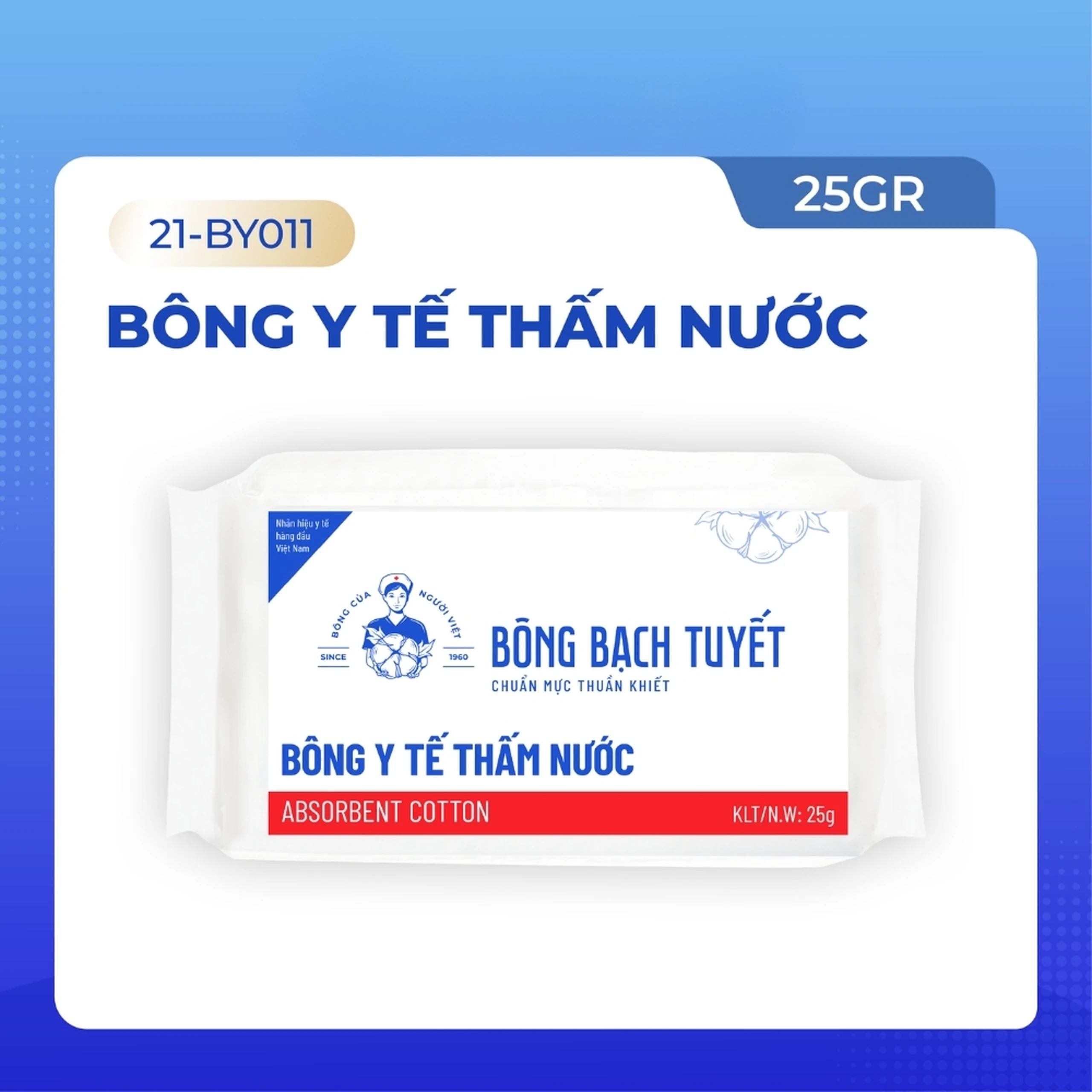 Bông cuộn thấm nước Bạch Tuyết 25g vệ sinh cá nhân và y tế 2