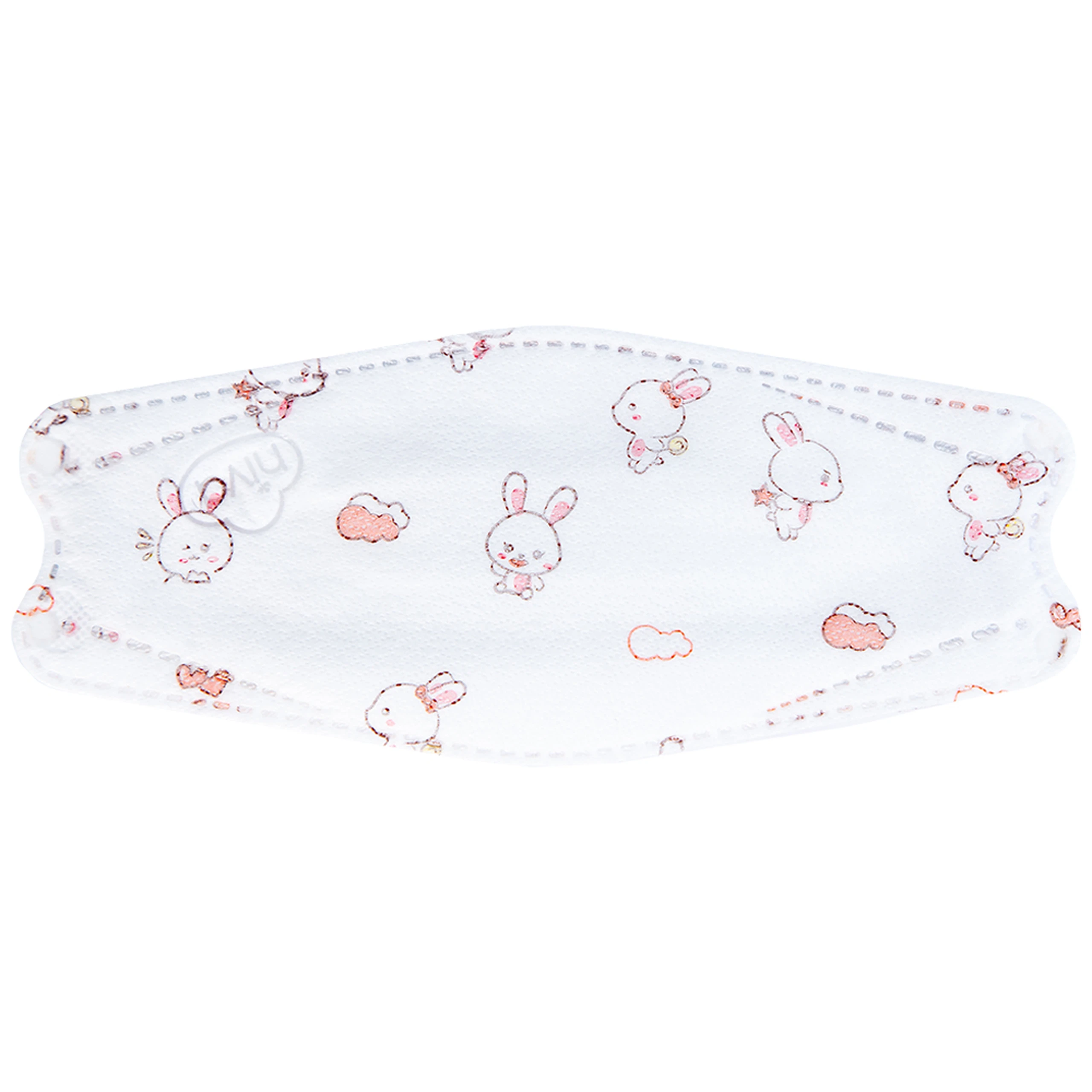 Khẩu trang trẻ em 4 lớp Niva 4D Kids (25 cái) thoáng khí, ngăn chặn vi khuẩn, giọt bắn