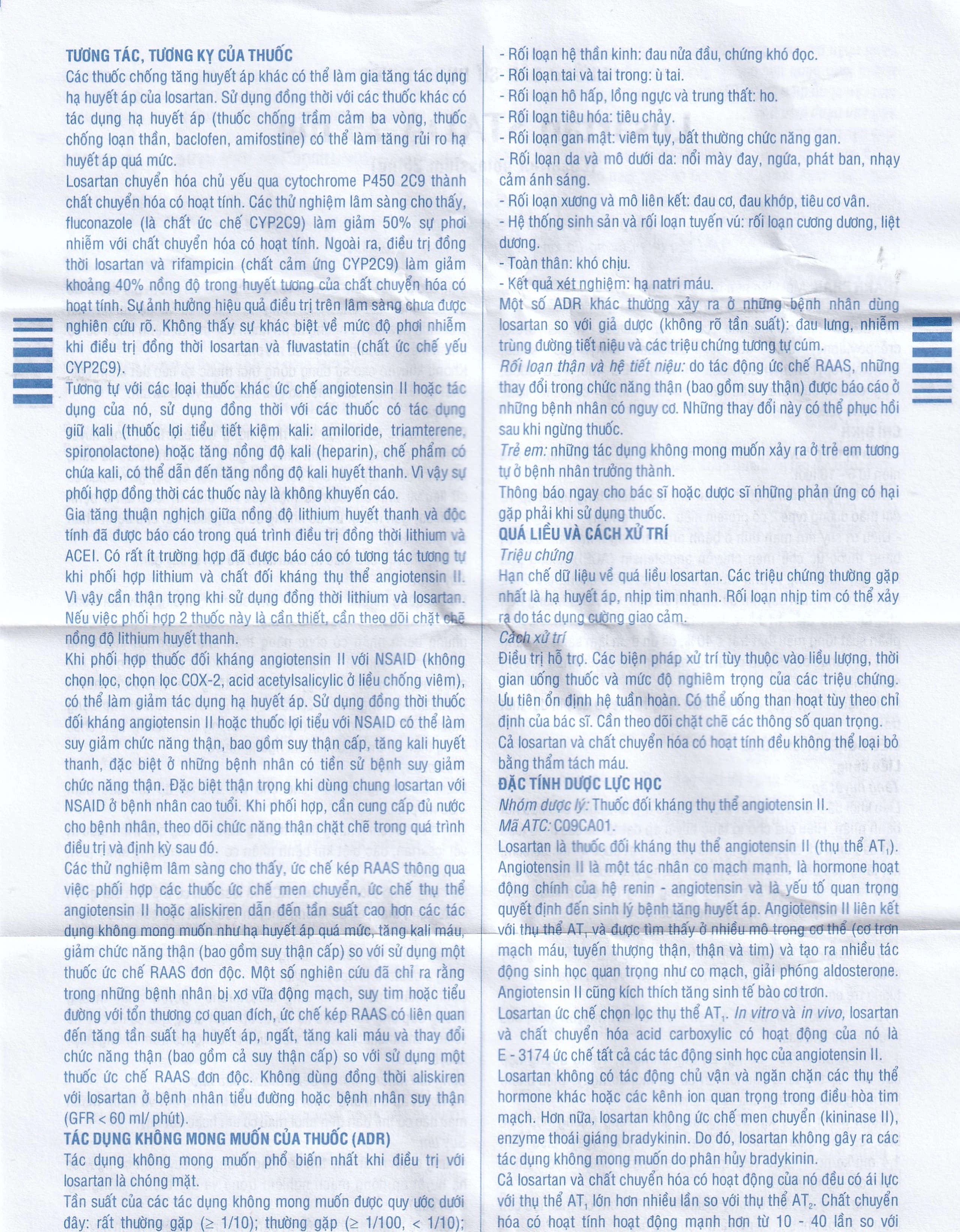 Viên nén Losartan Stada 25mg điều trị tăng huyết áp, giảm nguy cơ đột quỵ (2 vỉ x 15 viên)