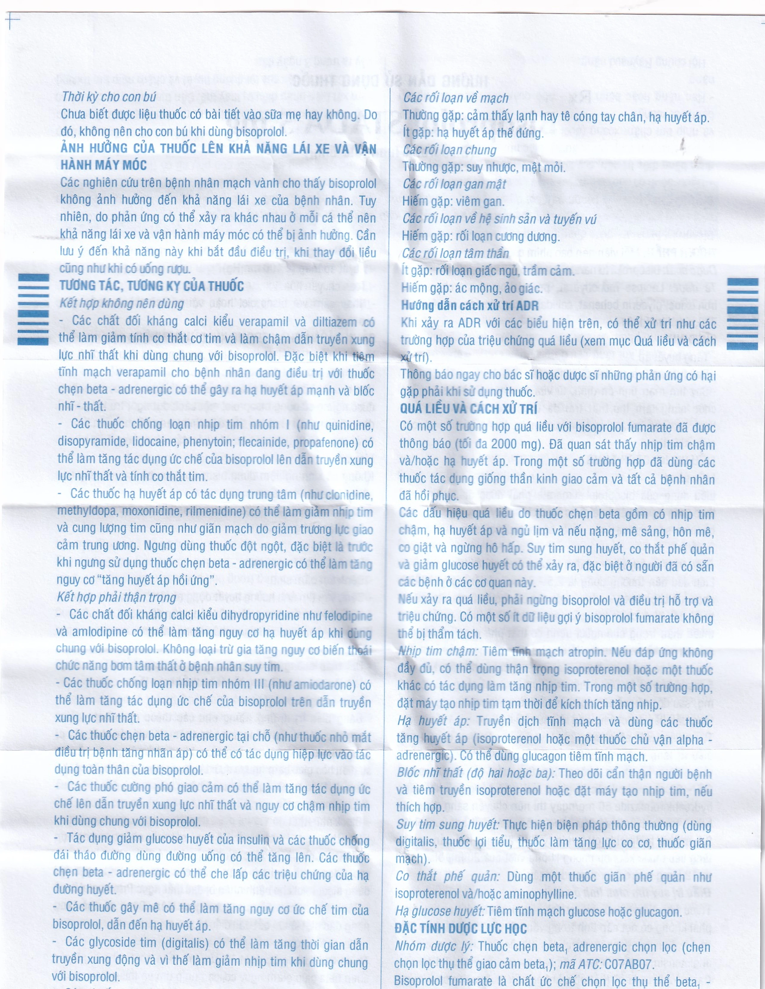 Thuốc Bisoprolol Stada 5mg điều trị tăng huyết áp, đau thắt ngực mạn tính ổn định (3 vỉ x 10 viên)