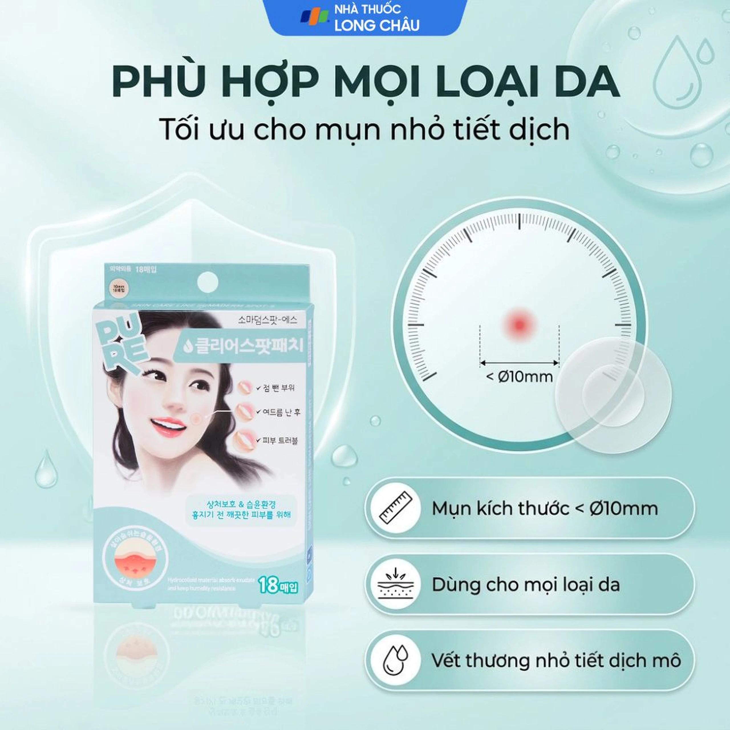 Miếng dán mụn Somaderm Spot (18 miếng) giúp hút mụn, làm lành vết thương sau mụn 4