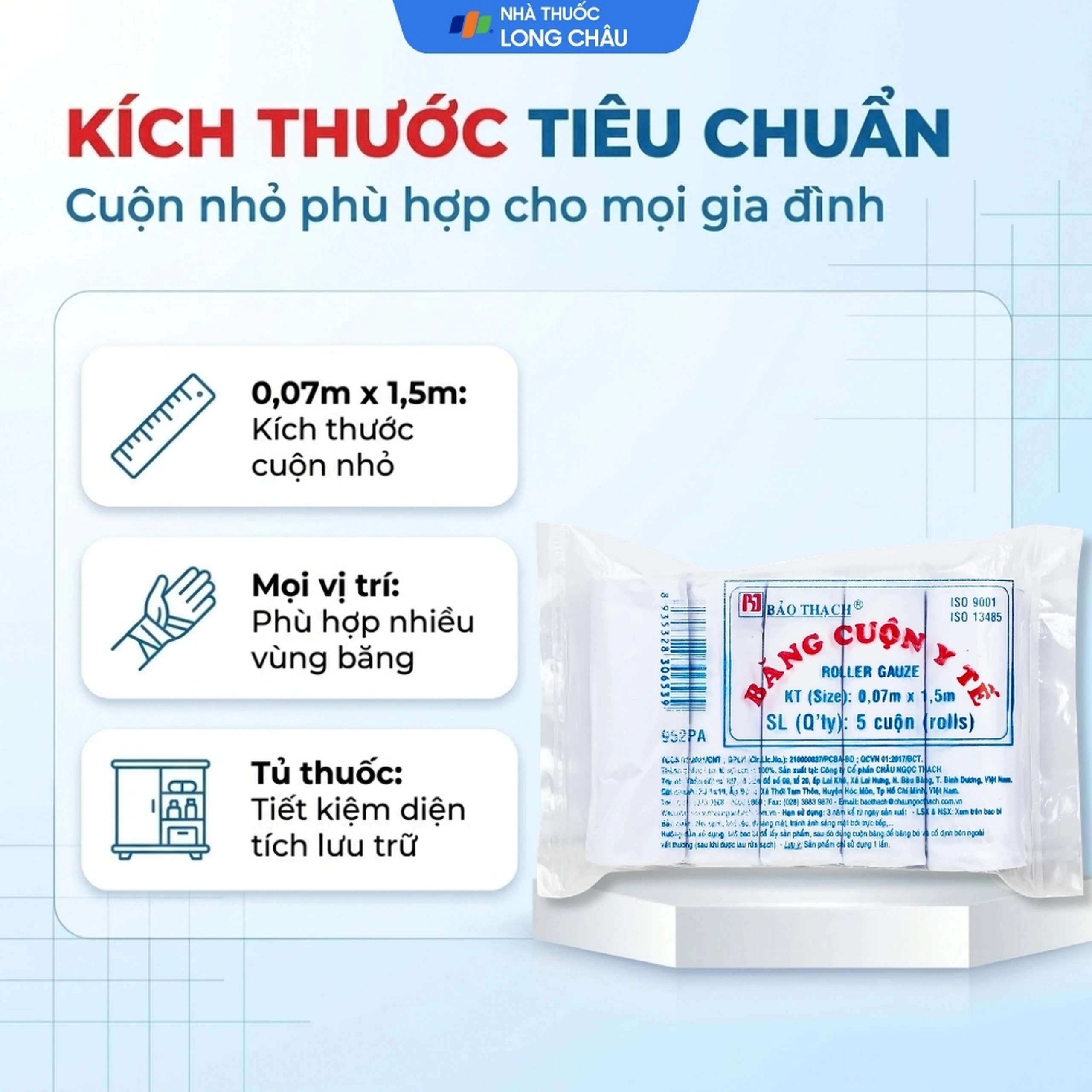 Băng cuộn Bảo Thạch 0.07x1.5m (5 cuộn nhỏ) 4