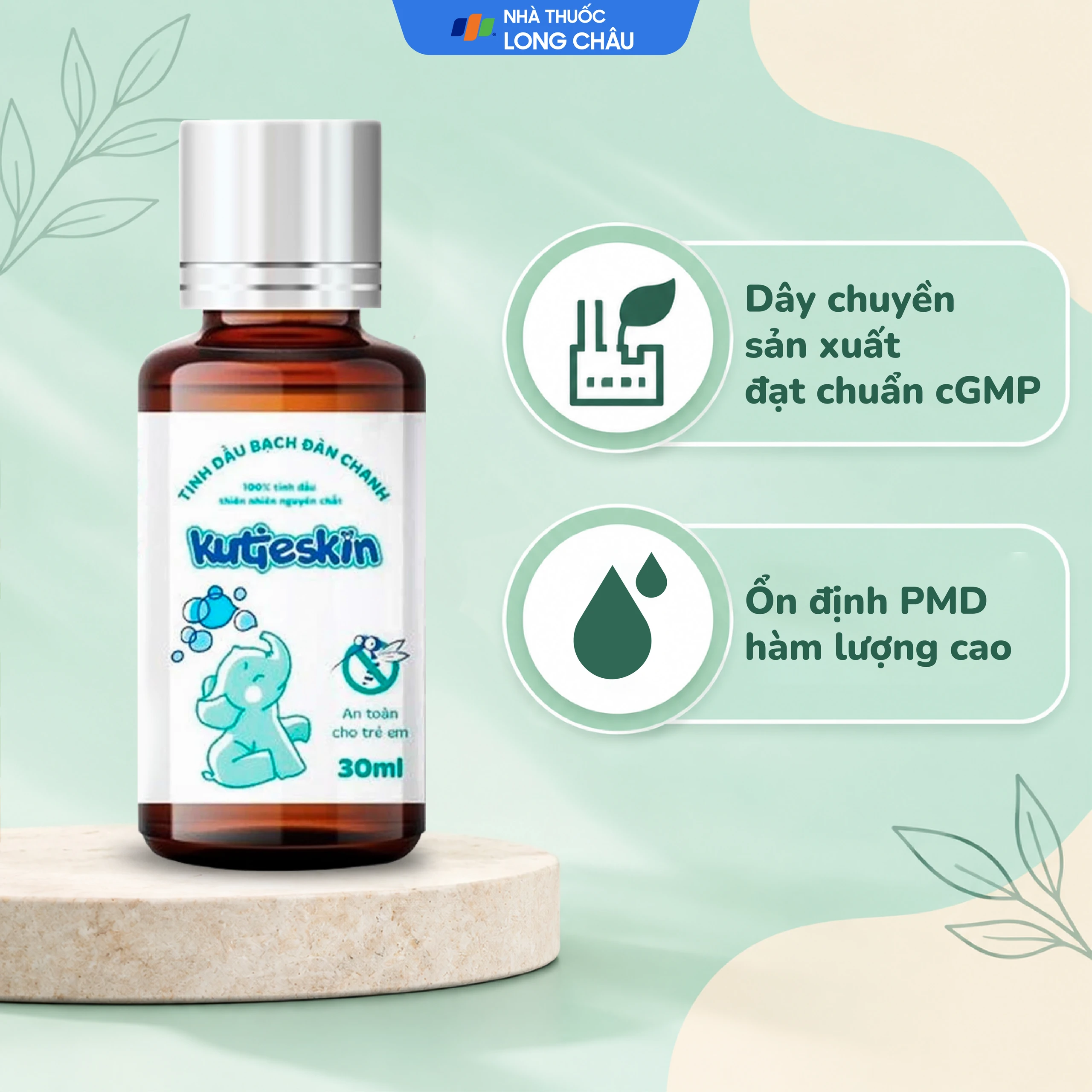 Dầu bôi bạch đàn chanh Kutieskin đuổi muỗi, côn trùng (30ml) 6