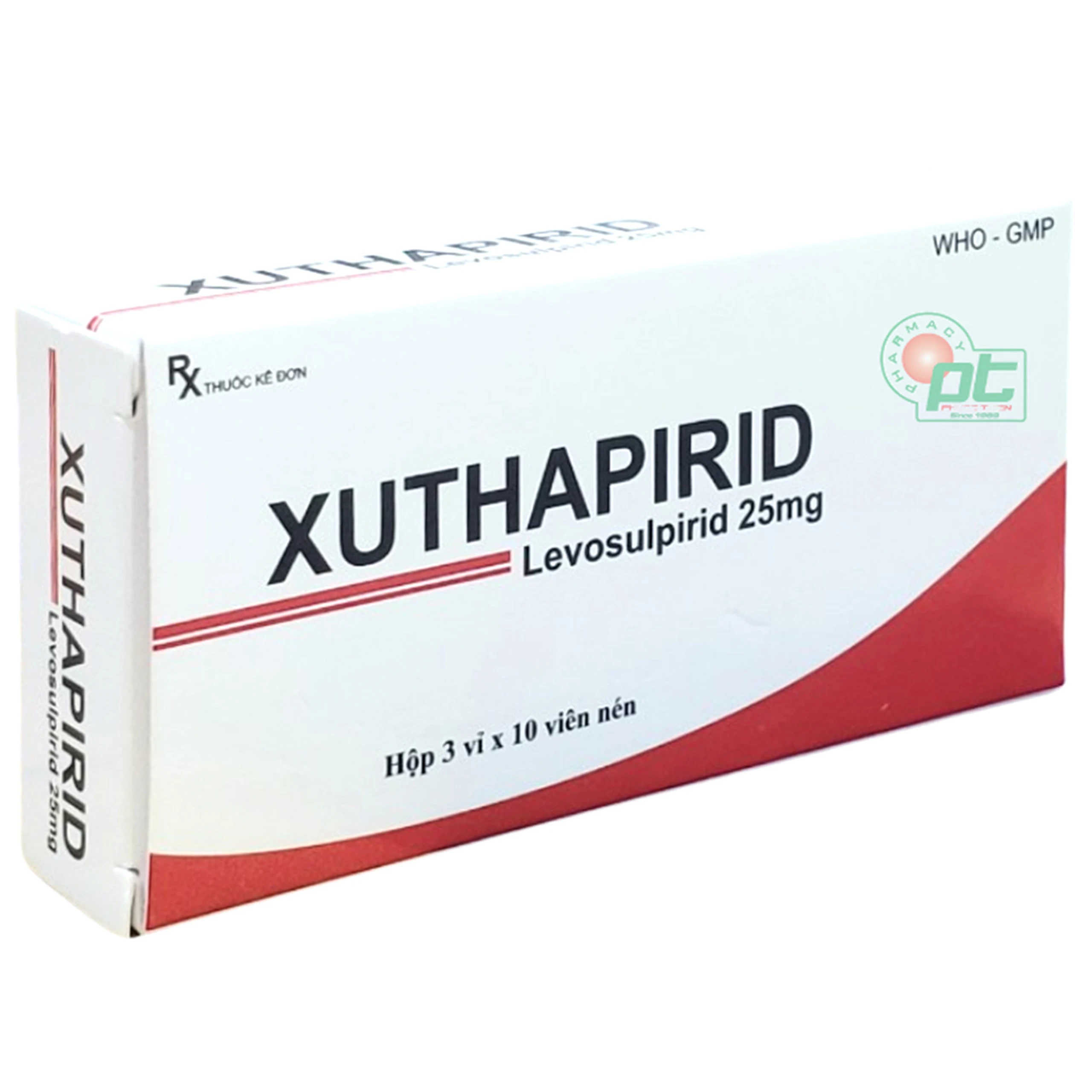 Thuốc Xuthapirid 25mg Donaipharm điều trị bệnh tâm thần phân liệt, chống trầm cảm (3 vỉ x 10 viên)