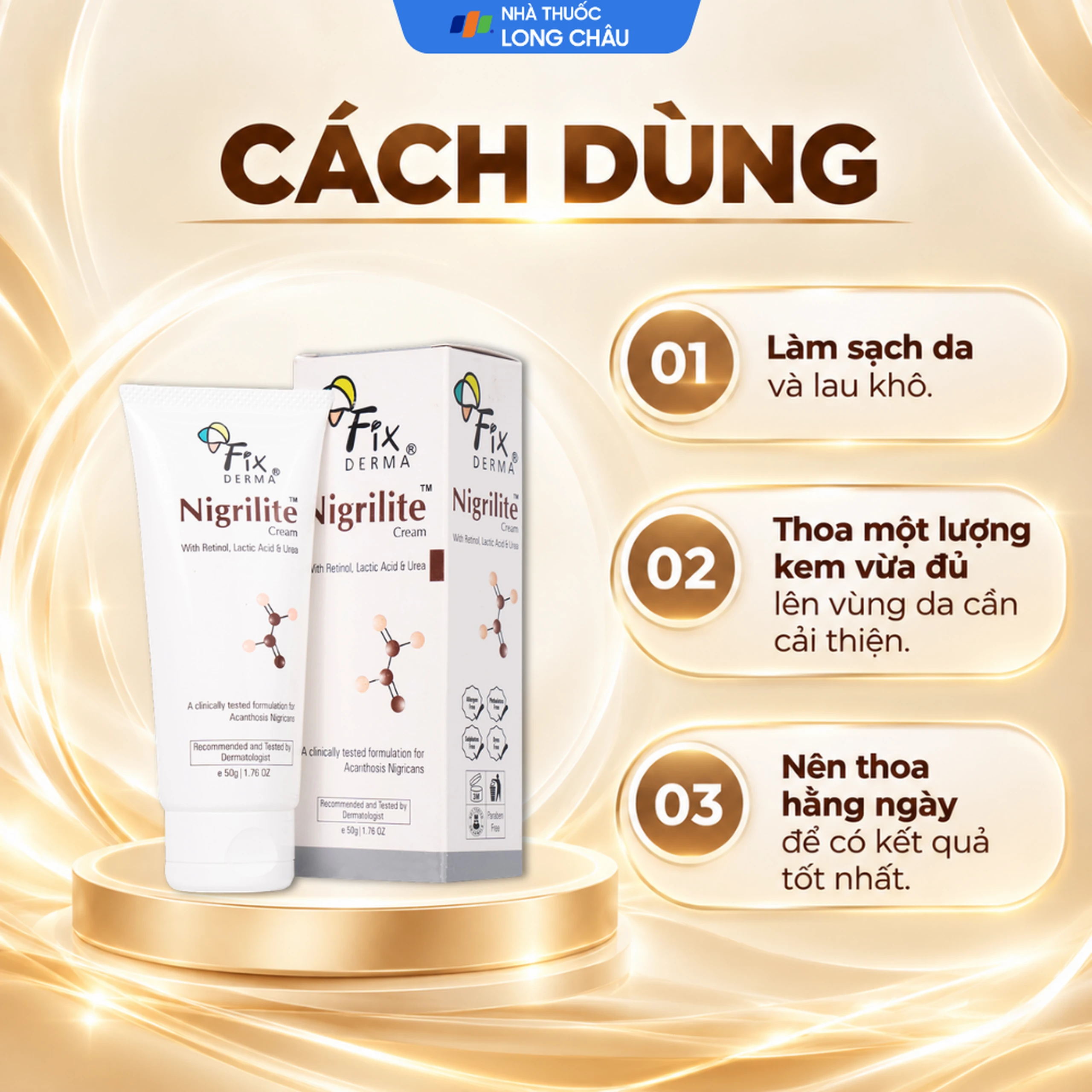 Kem bôi Fixderma Nigrilite làm mờ vết thâm cơ thể (50g) 5