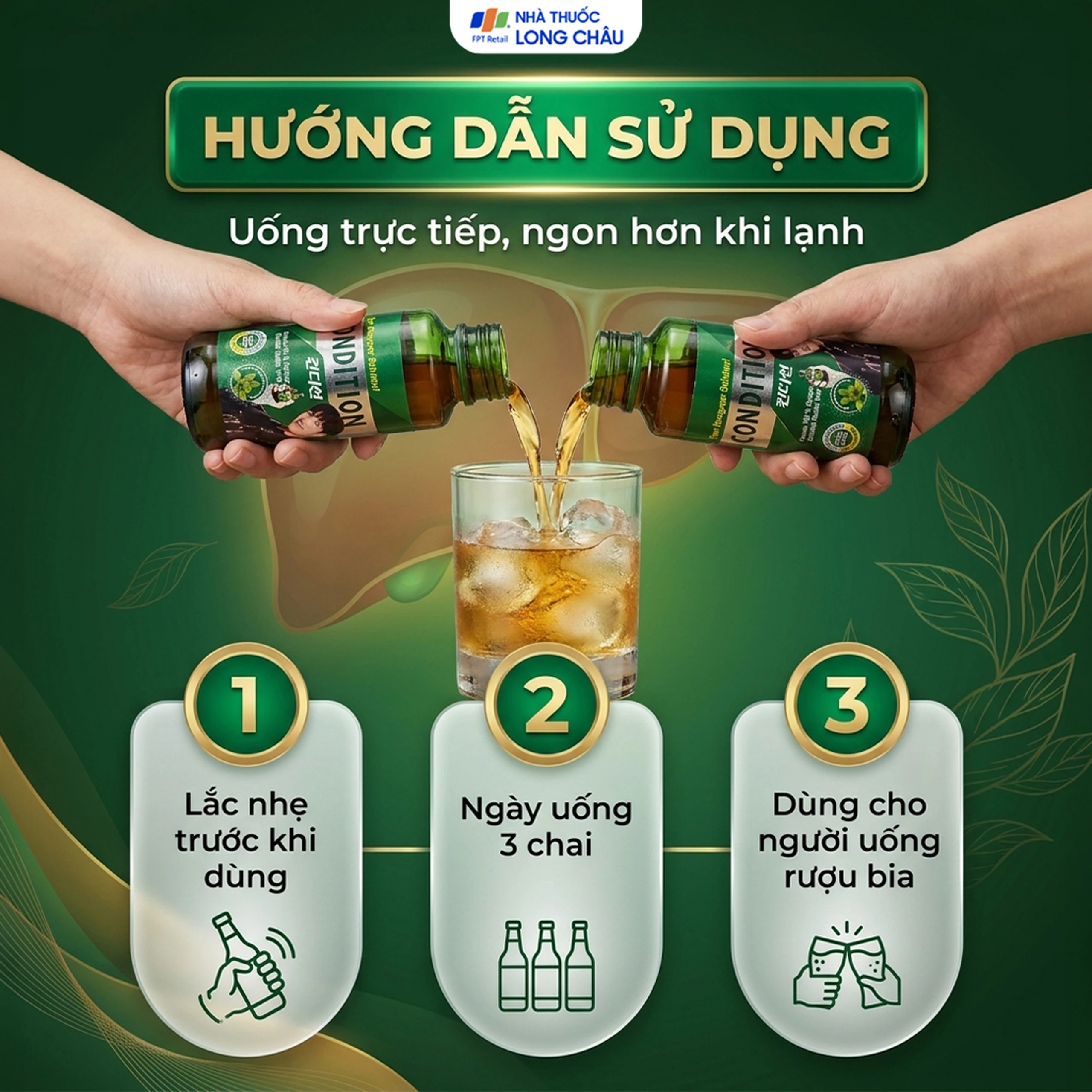 Hỗ trợ hạn chế tác hại của rượu bia Condition (100ml) 5
