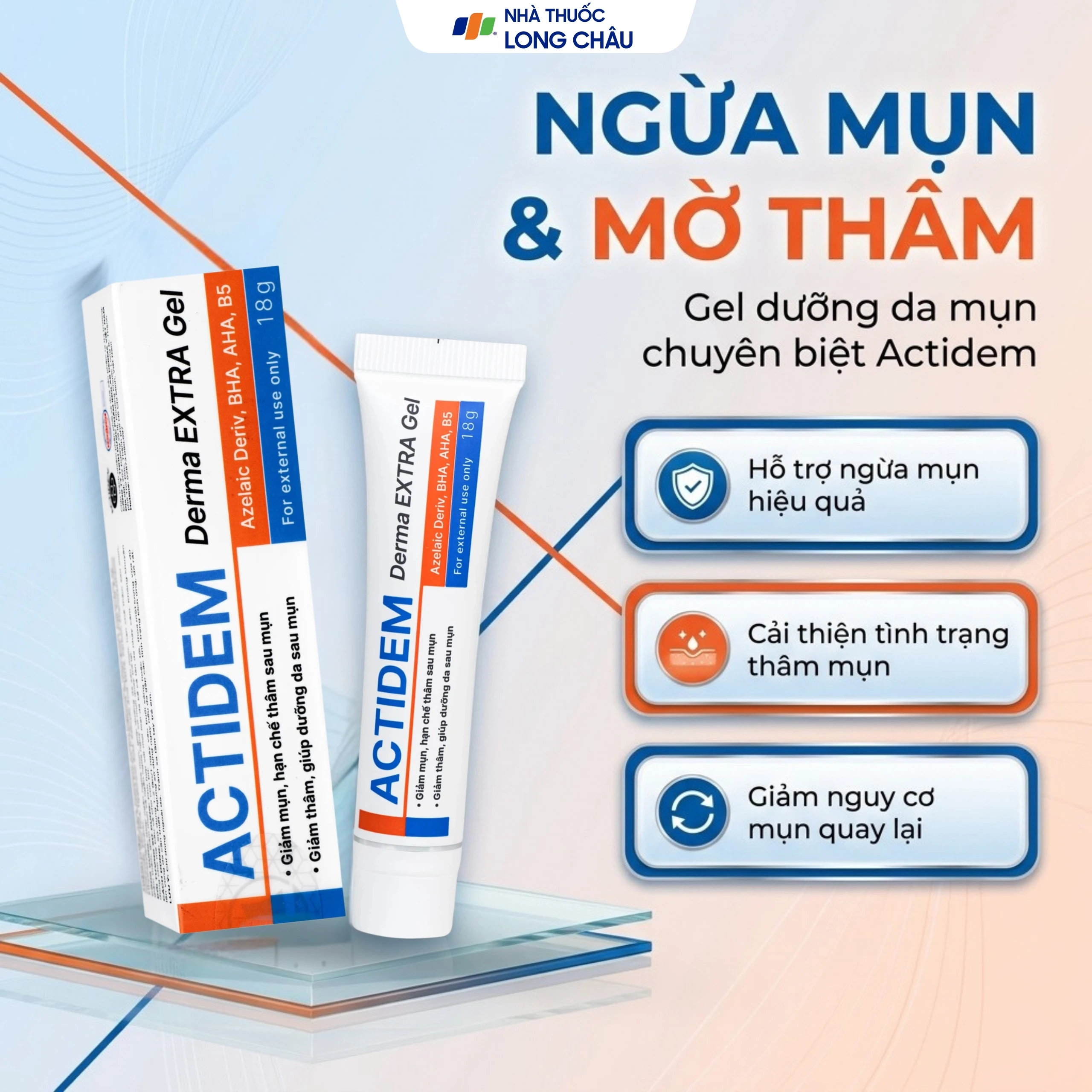 Gel bôi Actidem Derma Extra giảm mụn, mờ thâm (18g) 2
