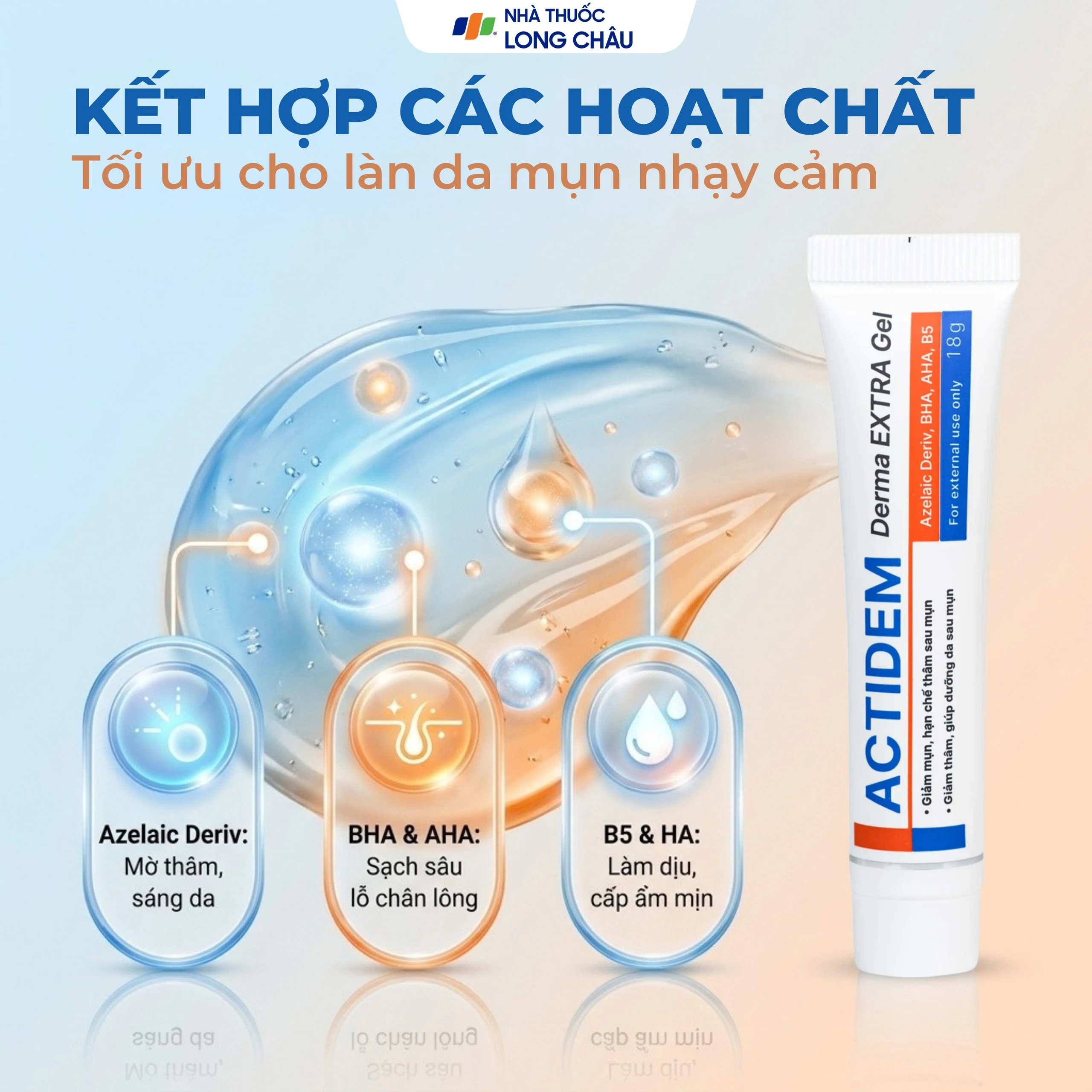 Gel bôi Actidem Derma Extra giảm mụn, mờ thâm (18g) 3