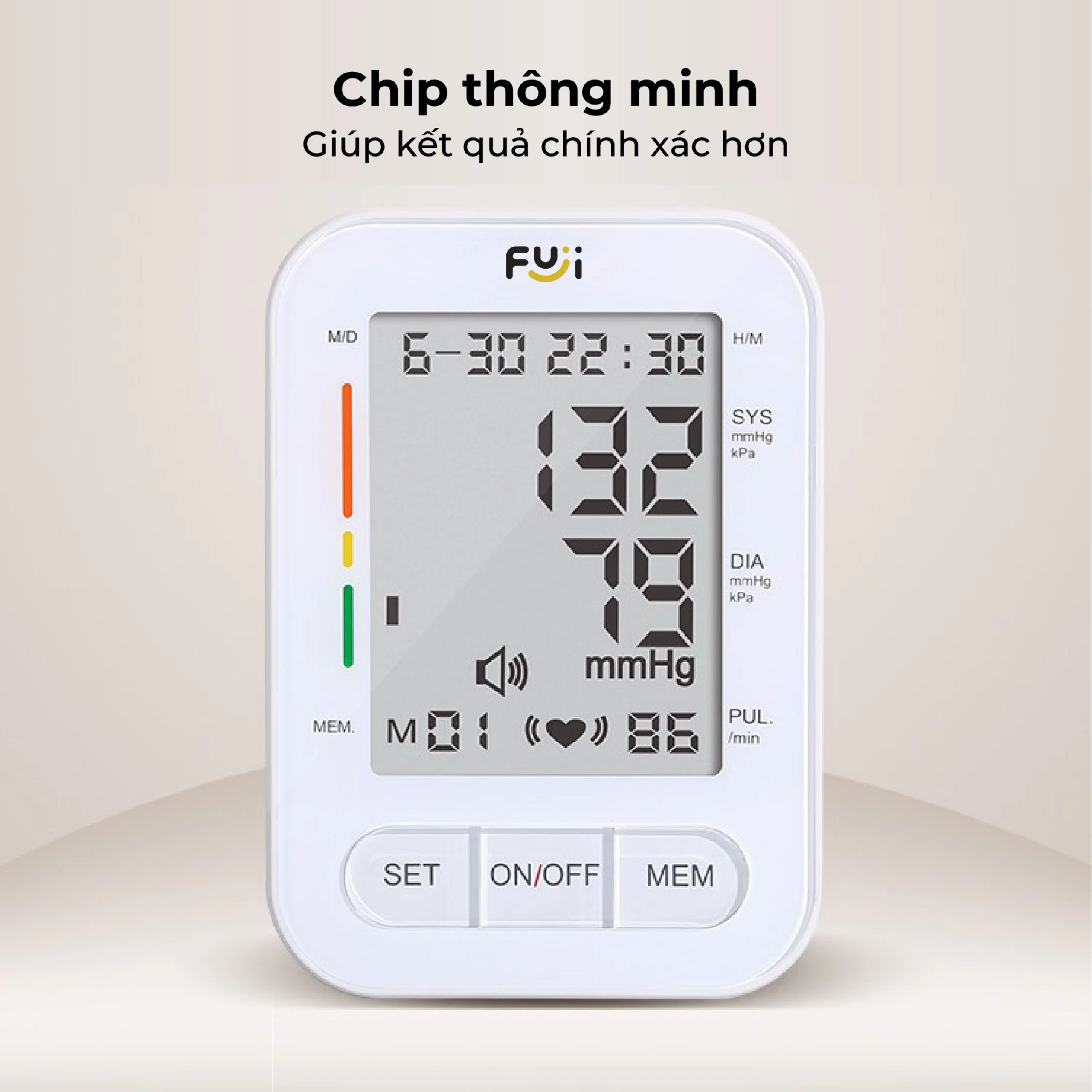 Máy đo huyết áp bắp tay Fuji PG-800B18 hỗ trợ đo huyết áp, nhịp tim