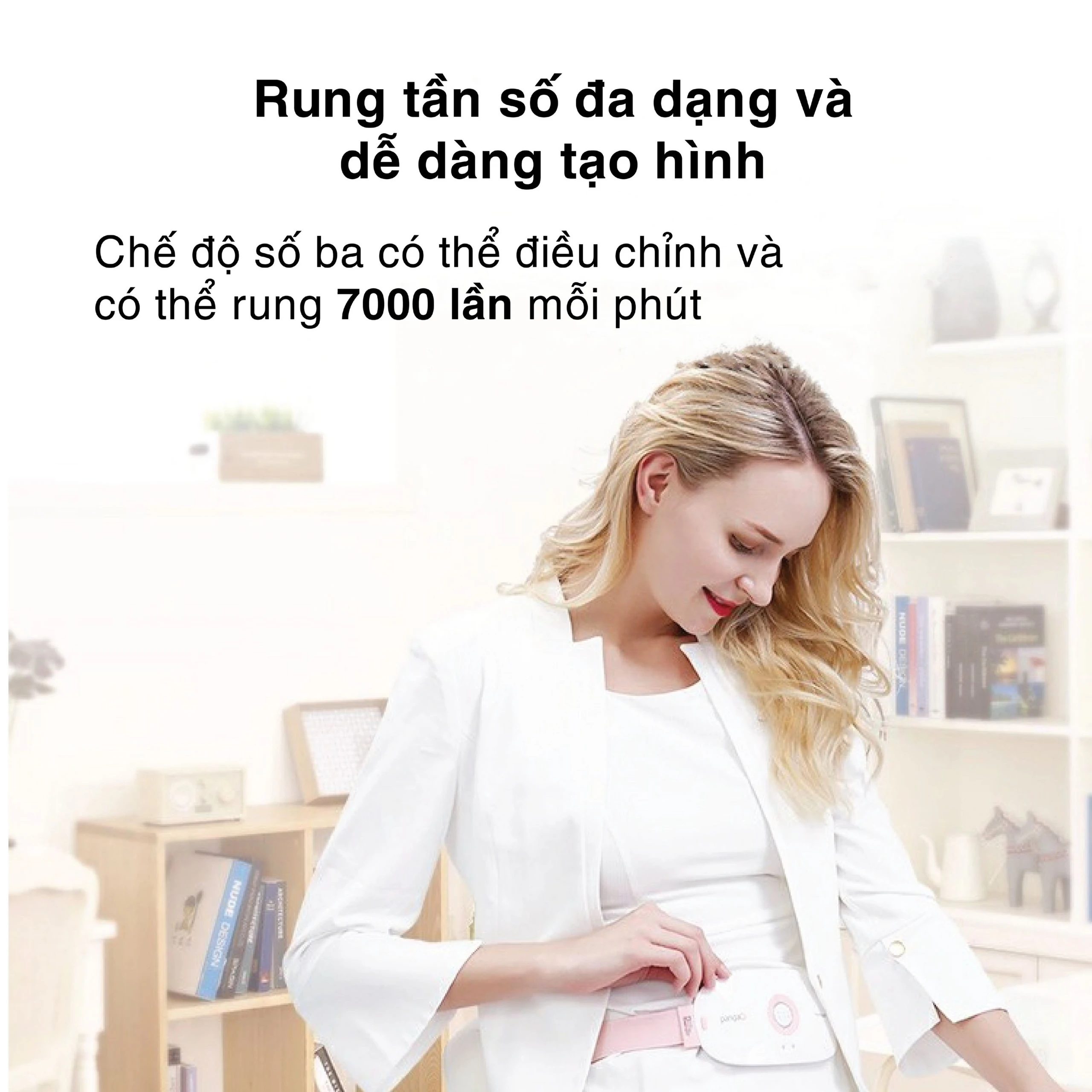 Máy massage (mát xa) bụng Fuji PG-2507 giúp làm ấm đều vùng bụng