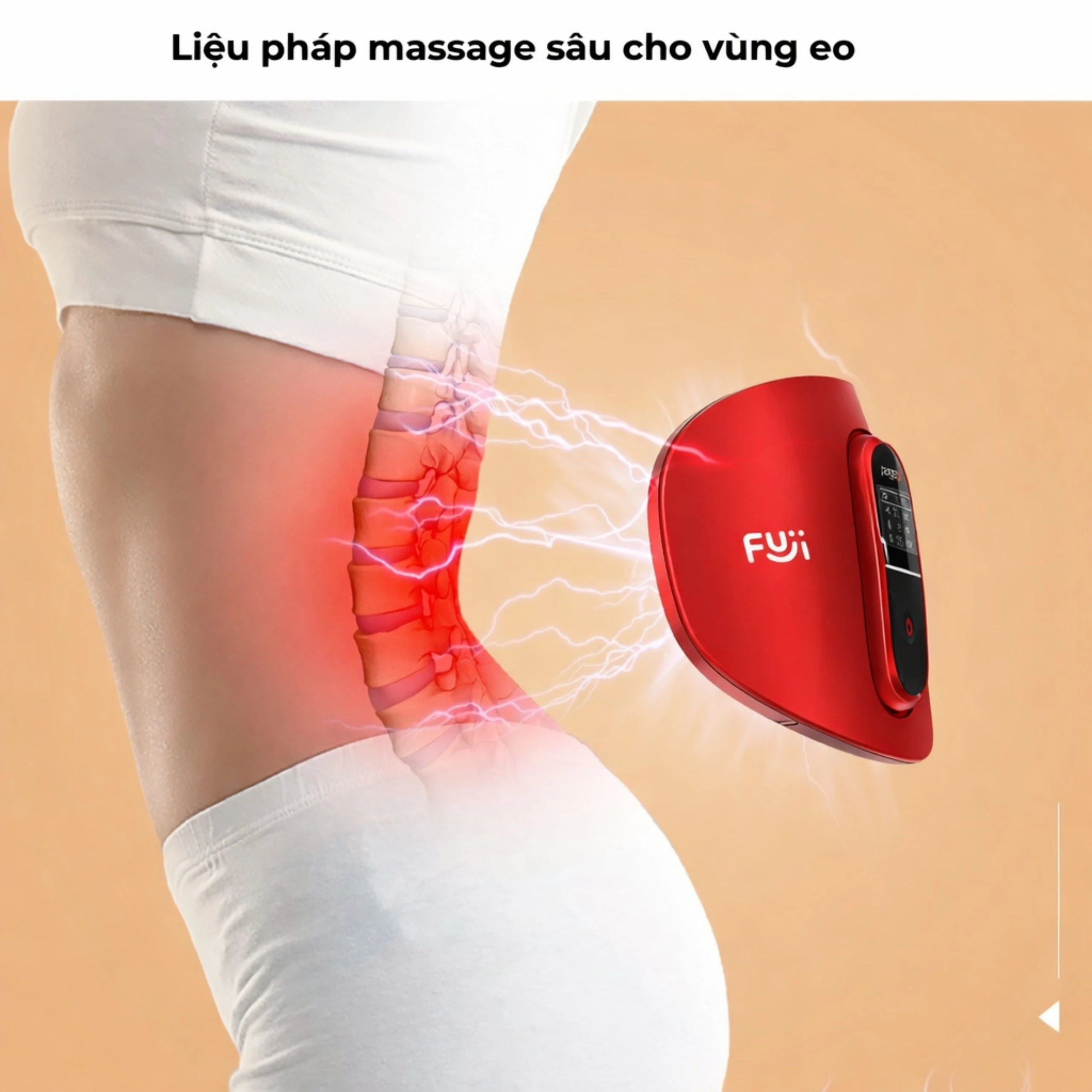 Máy massage (mát xa) lưng, bụng Fuji PG-2645L giúp giảm đau các vùng cơ và dây thần kinh bên trong