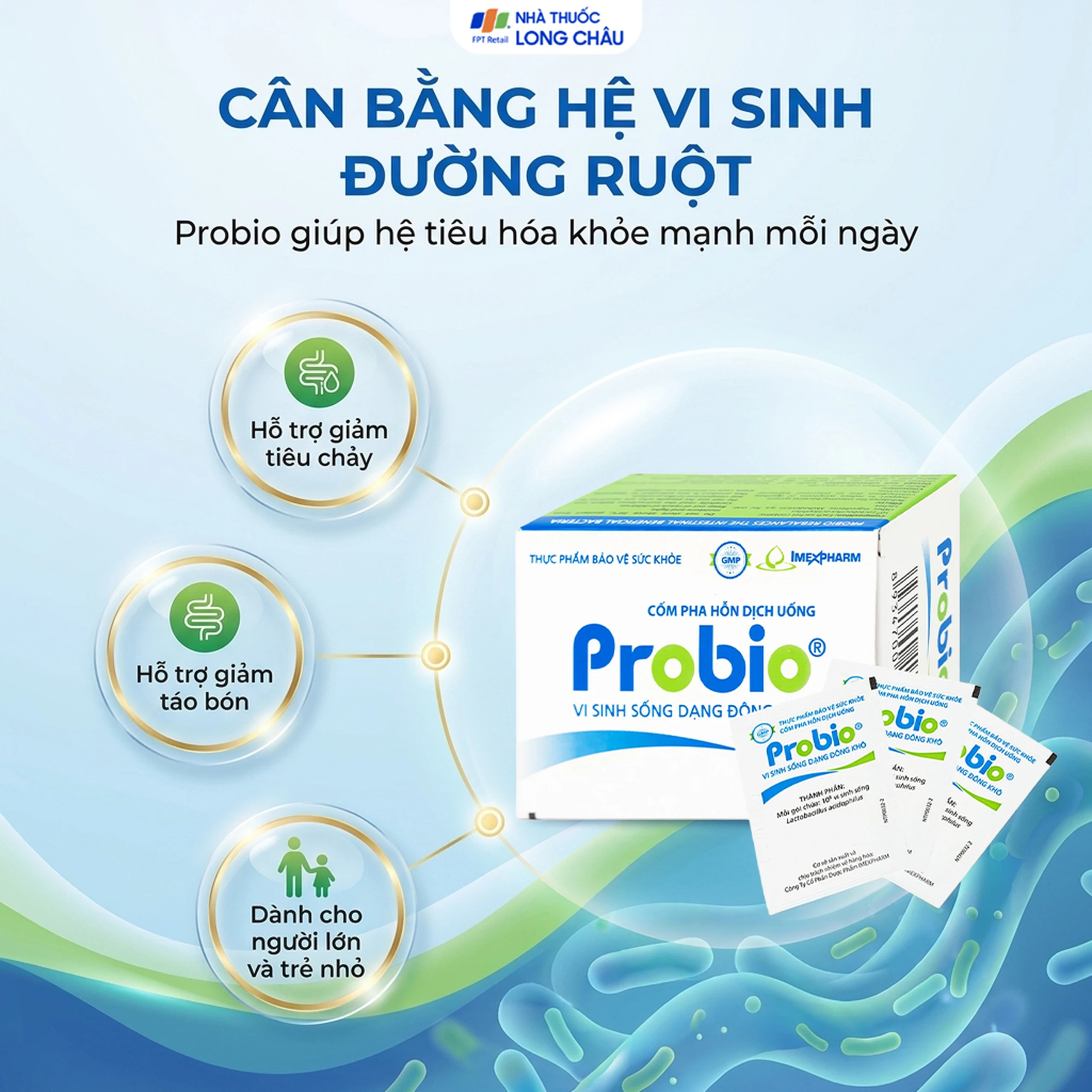 Cốm hỗ trợ tiêu hóa Probio(14 gói) 2