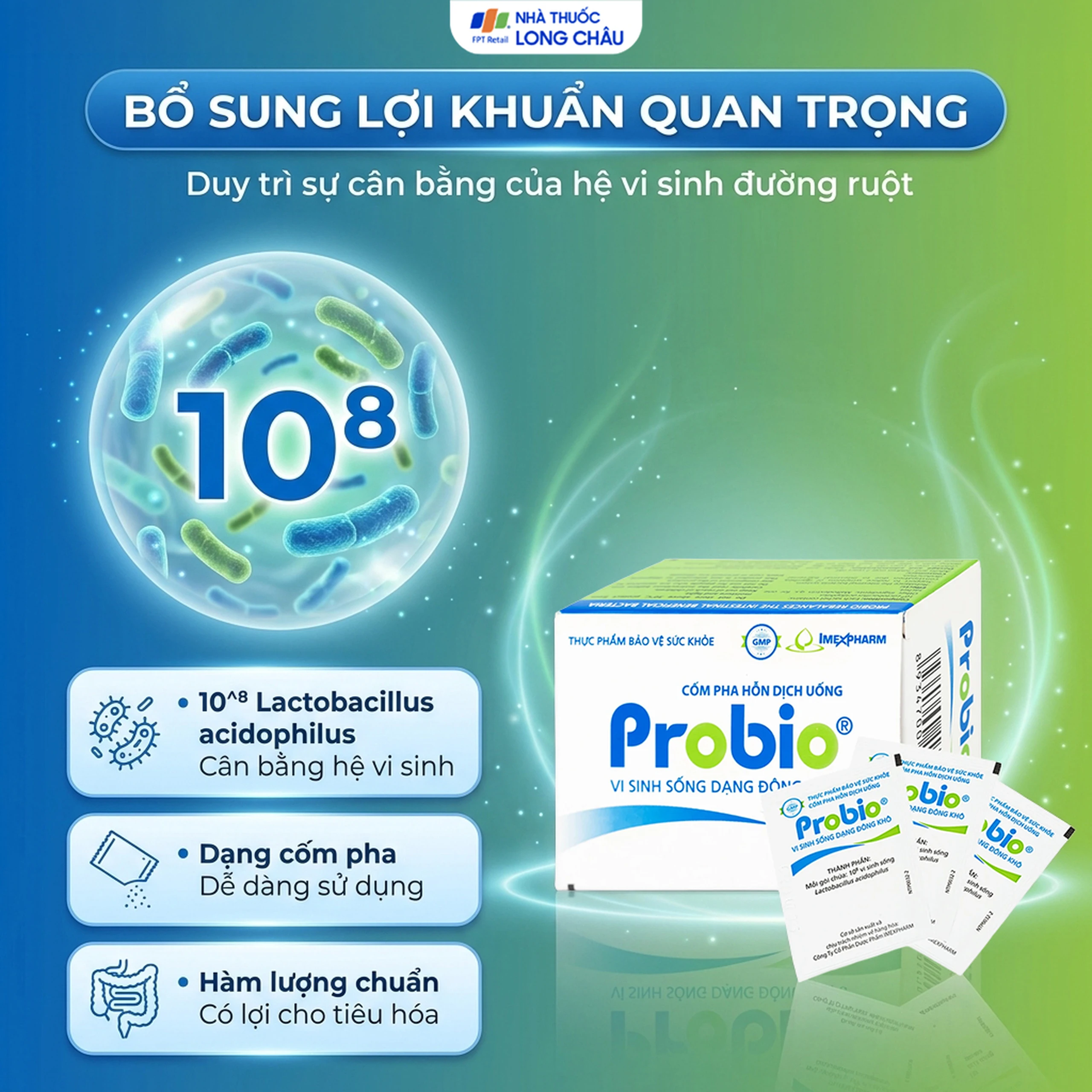 Cốm hỗ trợ tiêu hóa Probio(14 gói) 3