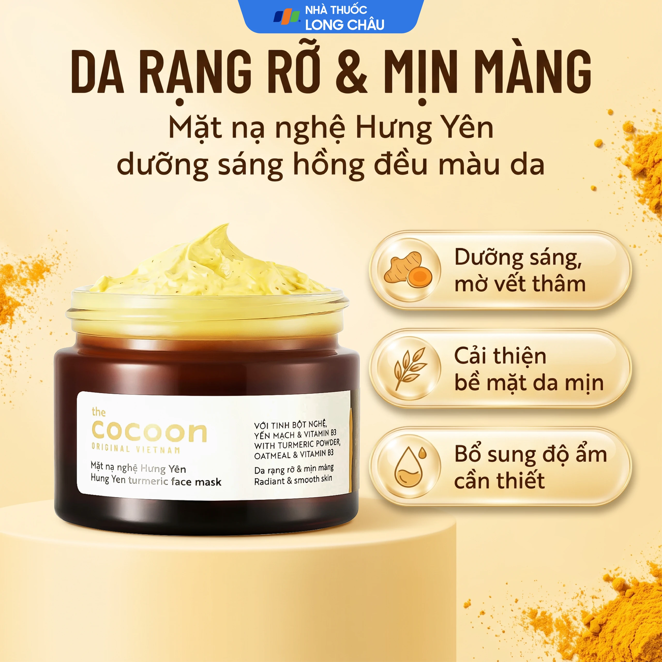 Mặt nạ nghệ Hưng Yên Cocoon cải thiện bề mặt, giúp da trở nên mịn màng (30ml) 2