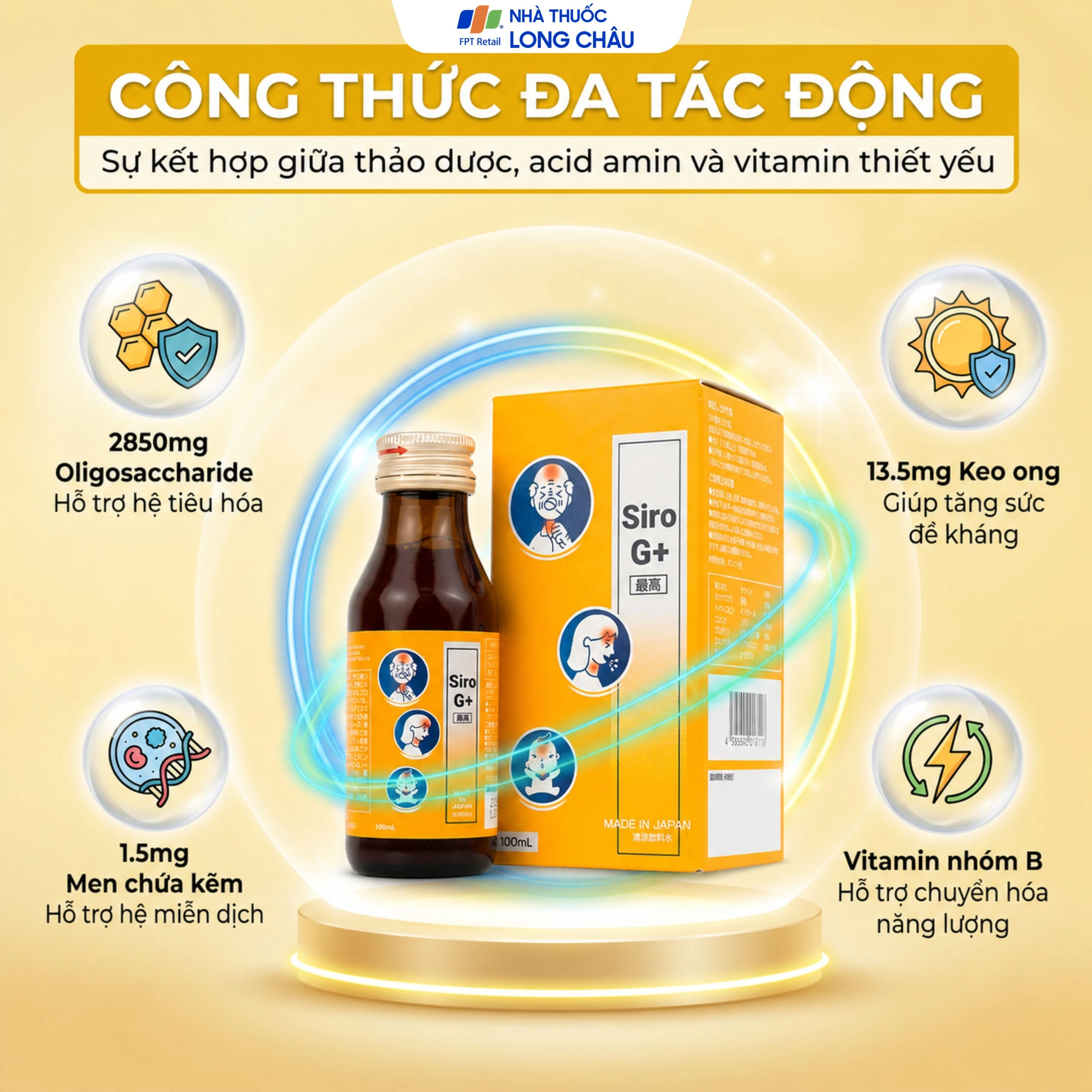 SIRO G+ Kenko hỗ trợ đường hô hấp trên, tăng cường đề kháng (100ml) 3