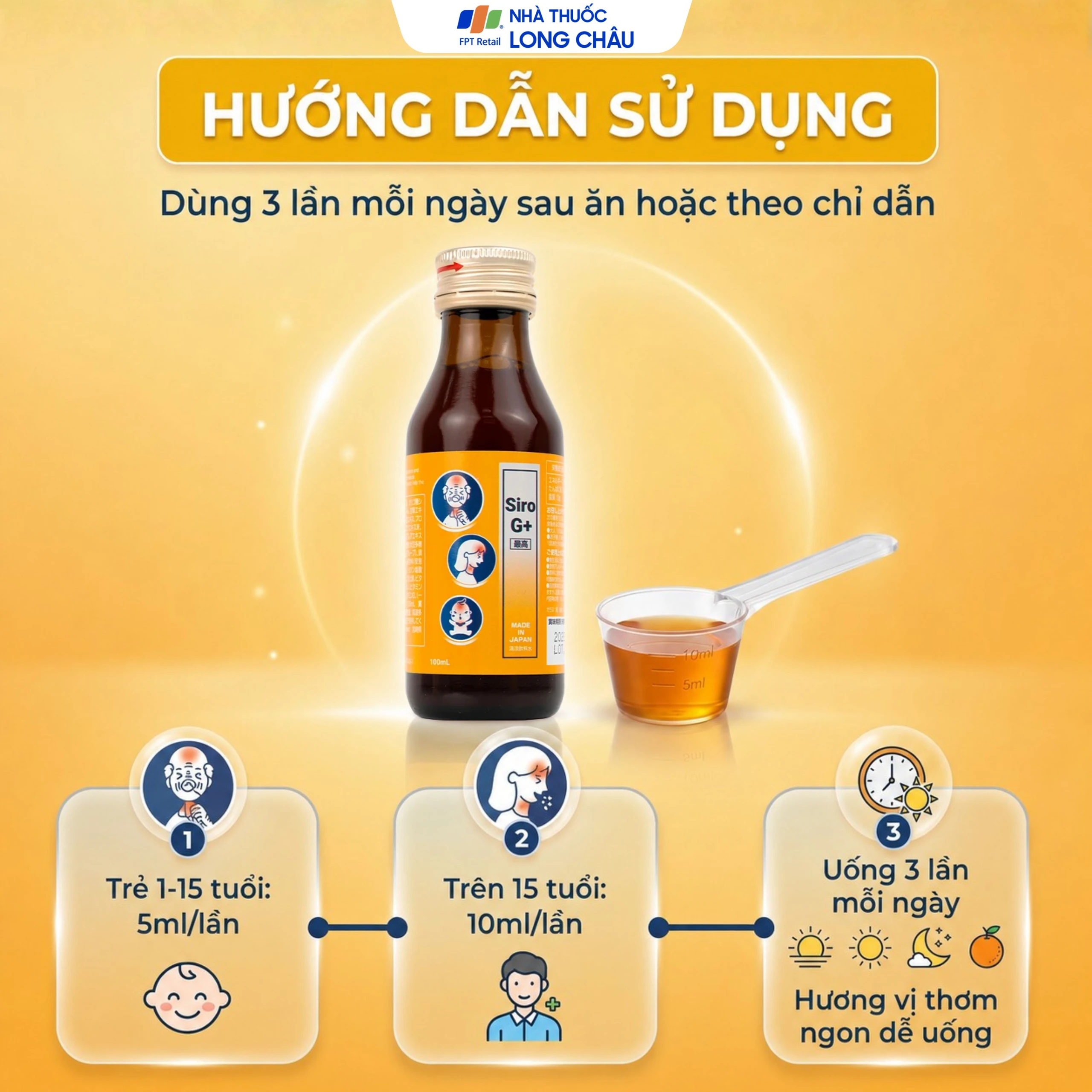 SIRO G+ Kenko hỗ trợ đường hô hấp trên, tăng cường đề kháng (100ml) 5