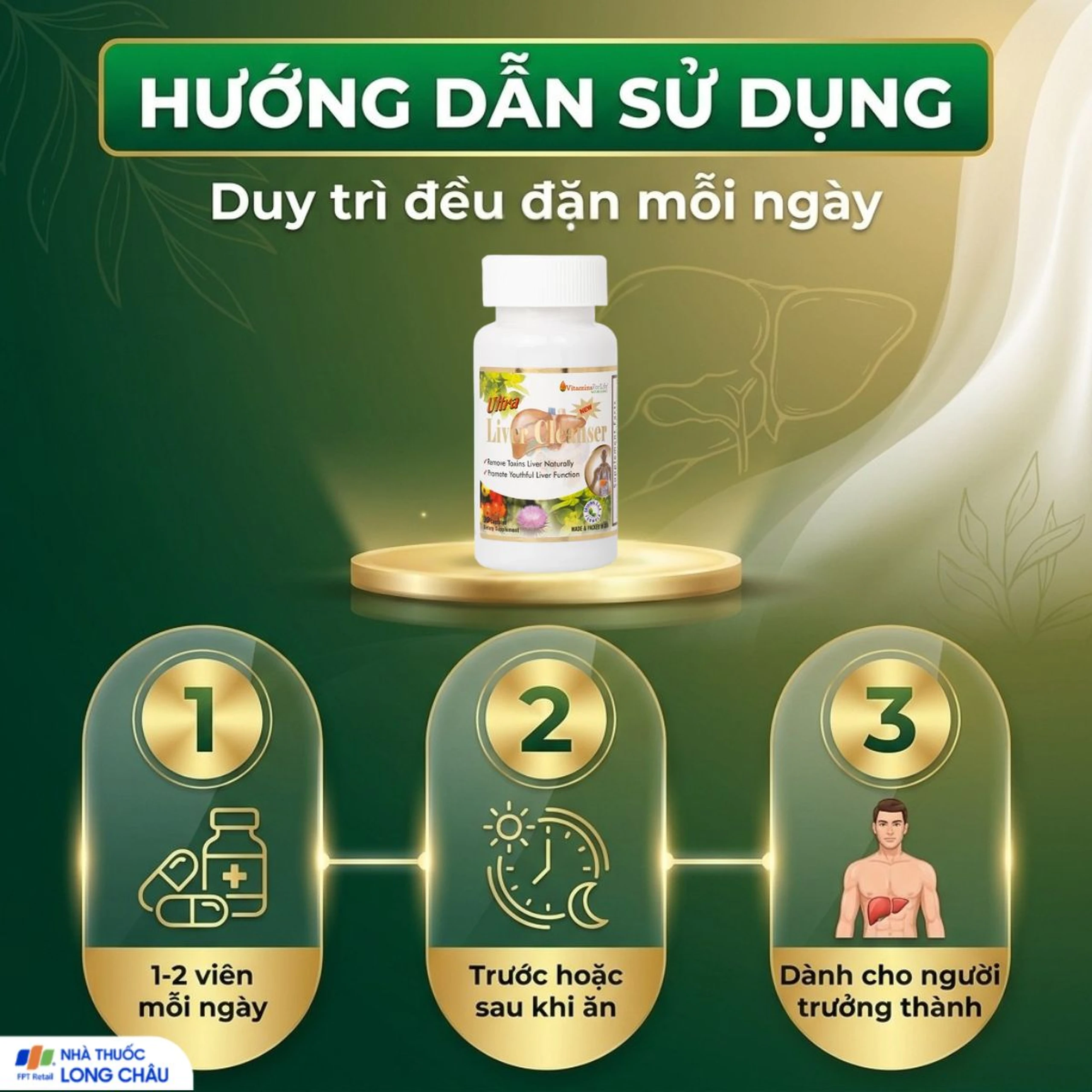Viên uống hỗ trợ giải độc gan, giúp bảo vệ gan Ultra Liver Cleanser Vitamins For Life (30 viên) 5