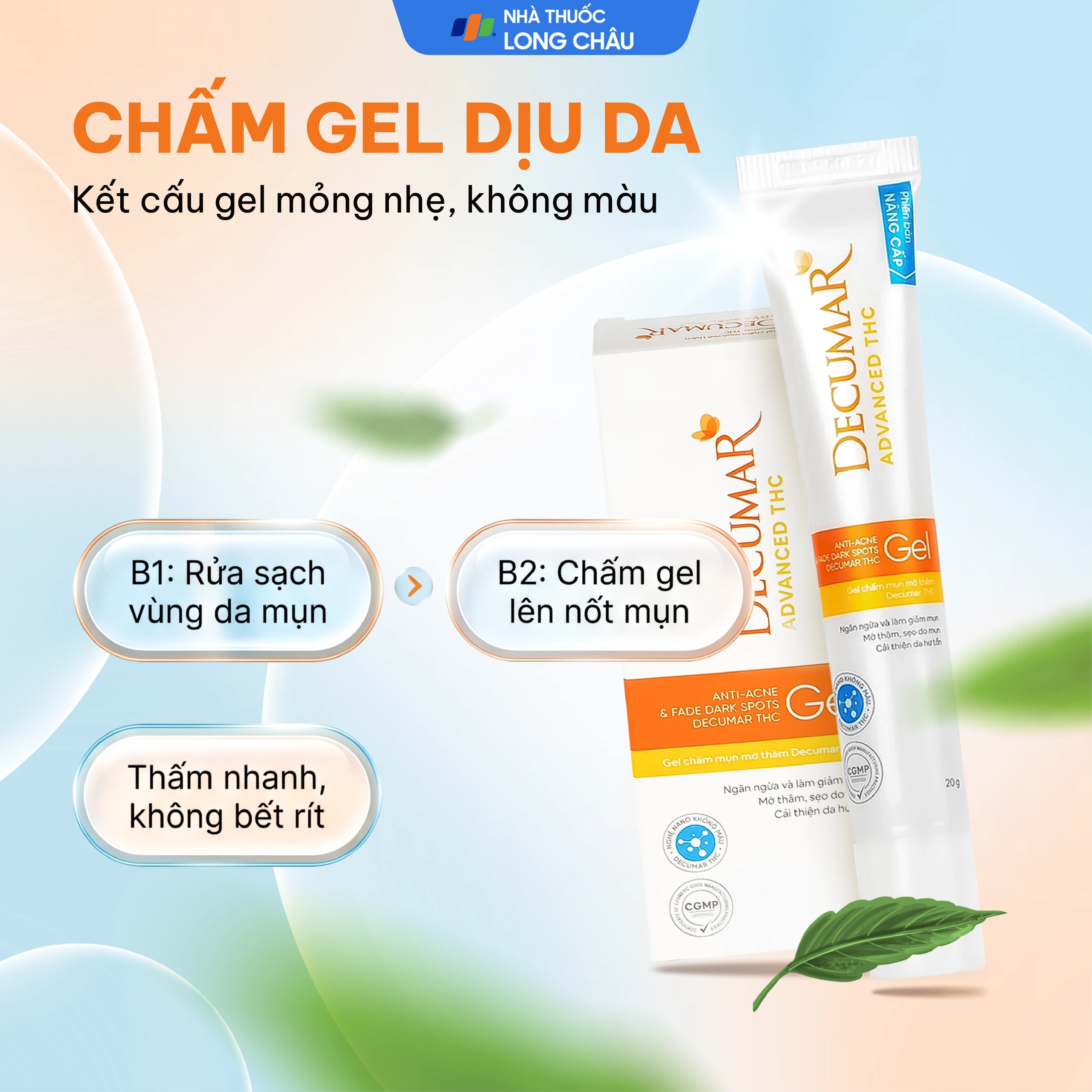 Gel bôi Decumar Advanced THC giảm mụn, ngừa thâm (20g) 5