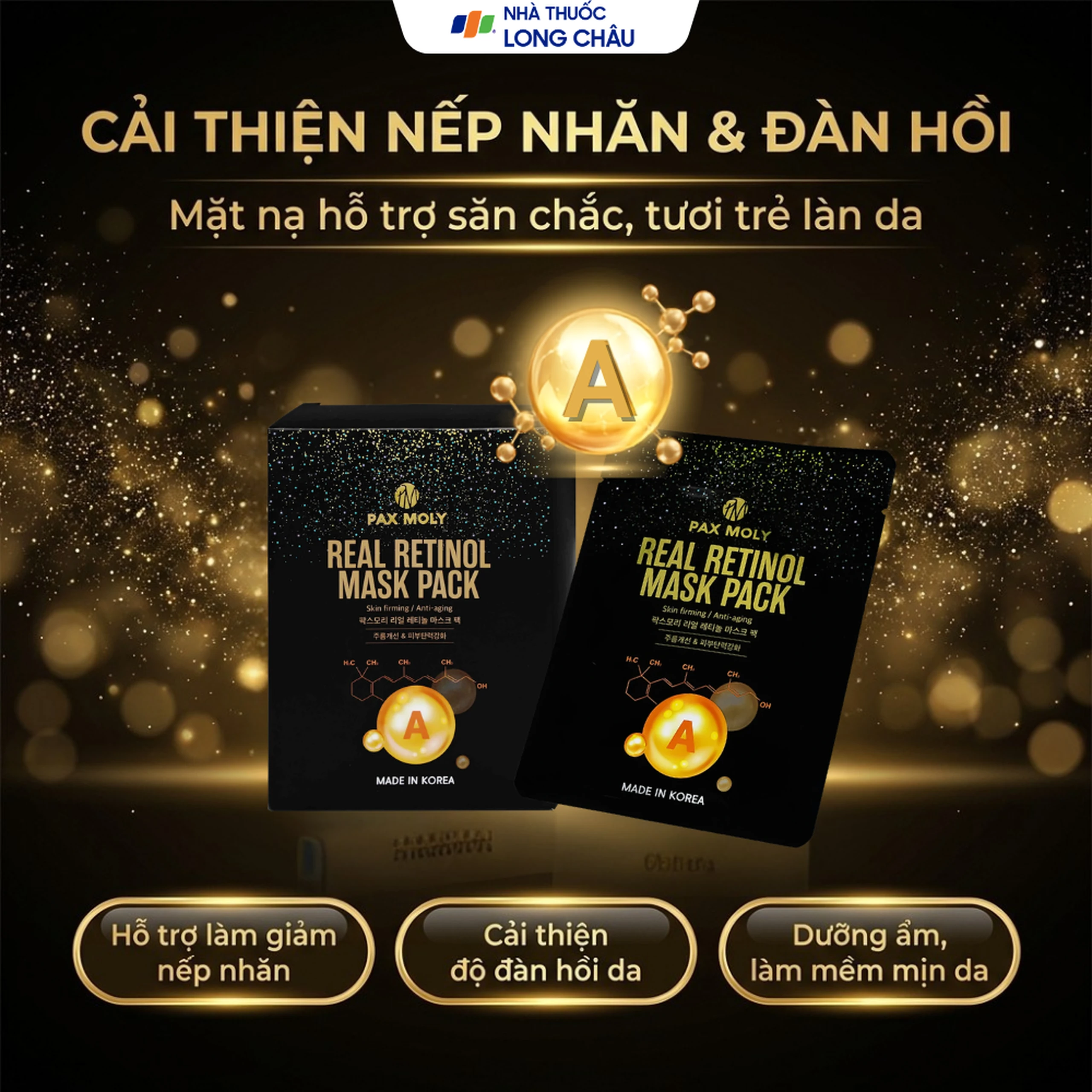 Mặt nạ dưỡng ẩm Pax Moly Real Retinol 2