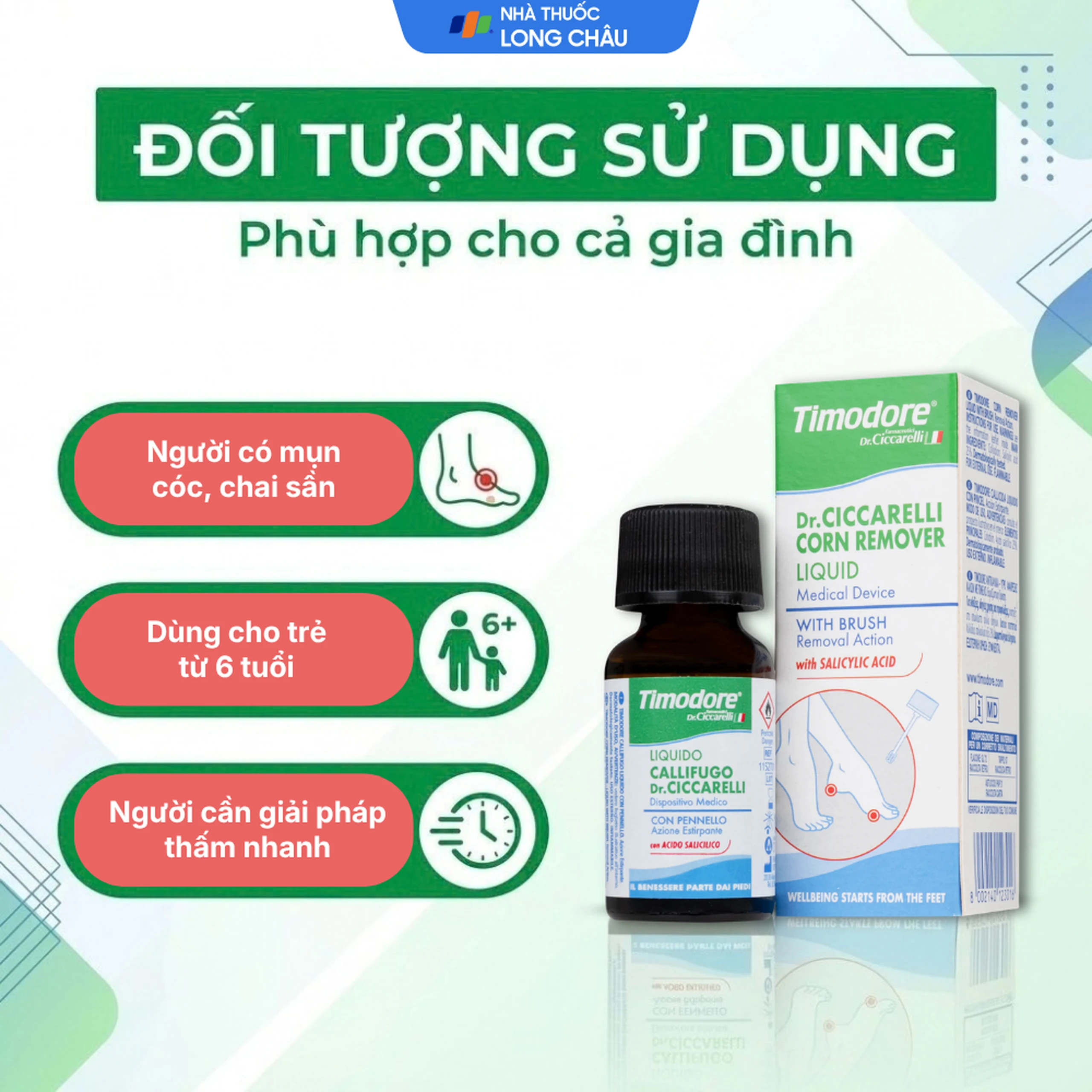 Dung dịch bôi mụn cóc Timodore 12ml hỗ trợ loại bỏ mụn cóc, vết chai sần 4