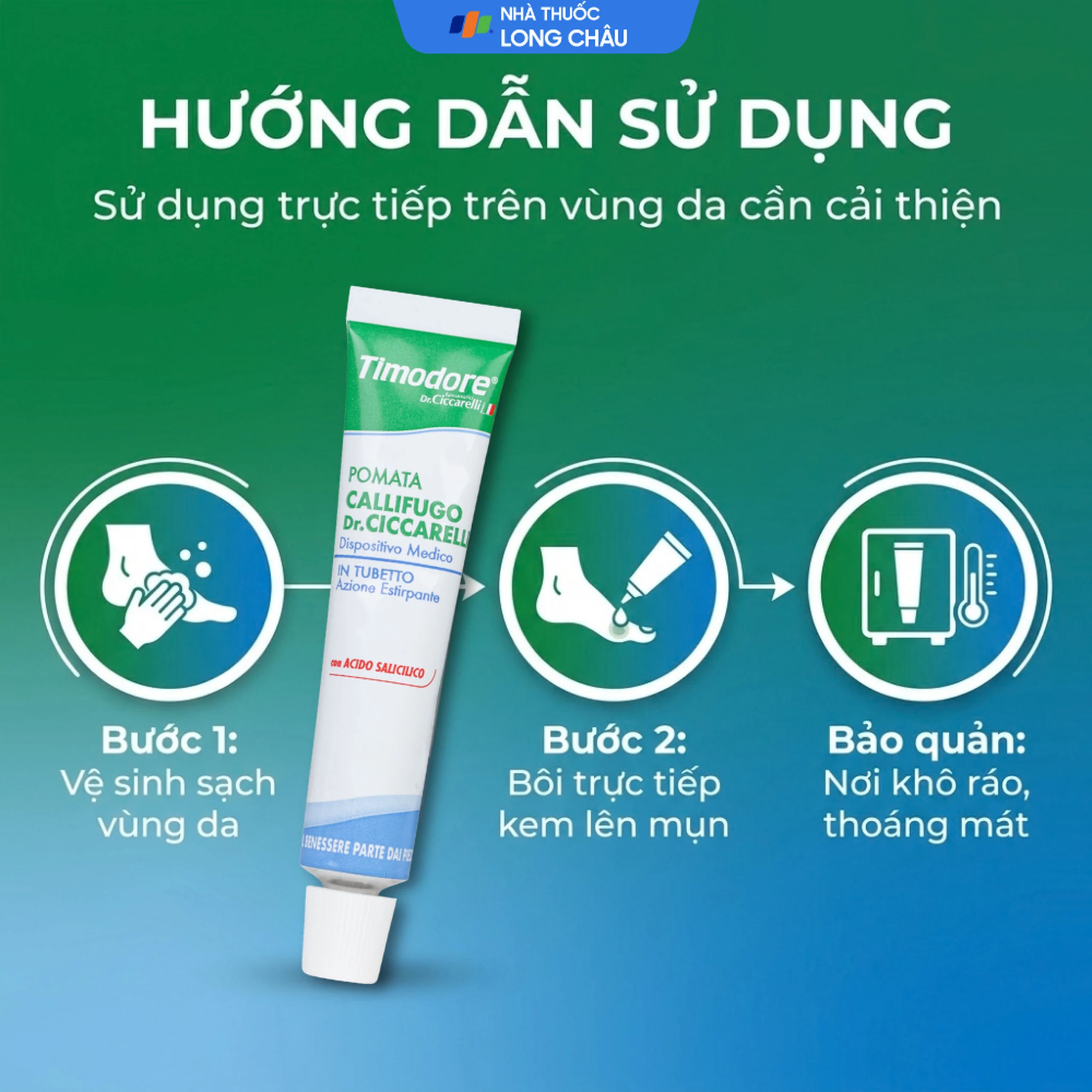 Kem bôi mụn cóc Timodore 5ml hỗ trợ loại bỏ mụn cóc, vết chai sần 5