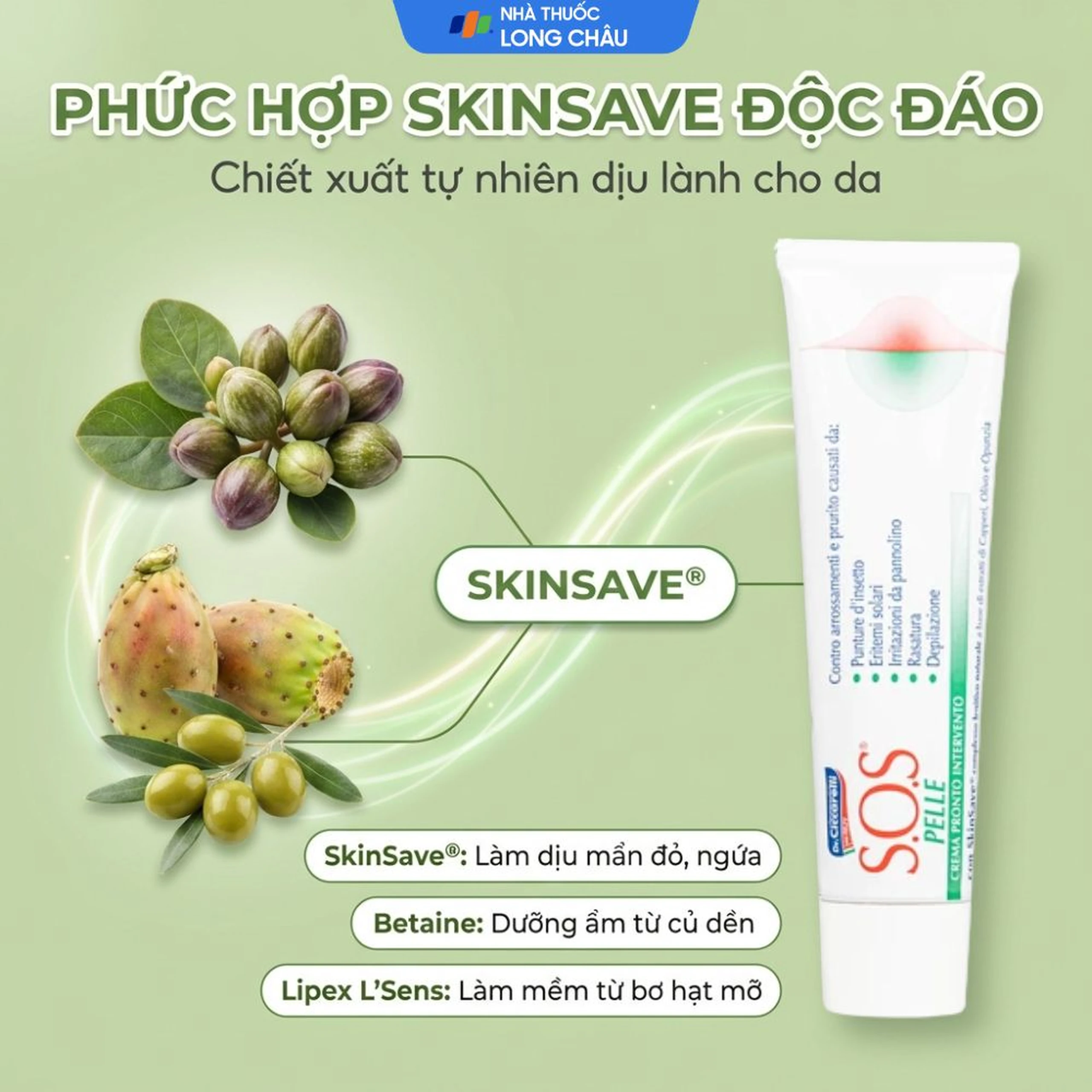 Kem bôi dịu da, giảm kích ứng Dr.Ciccarelli S.O.S Pelle Skin Rescue Cream hộp 25ml 3