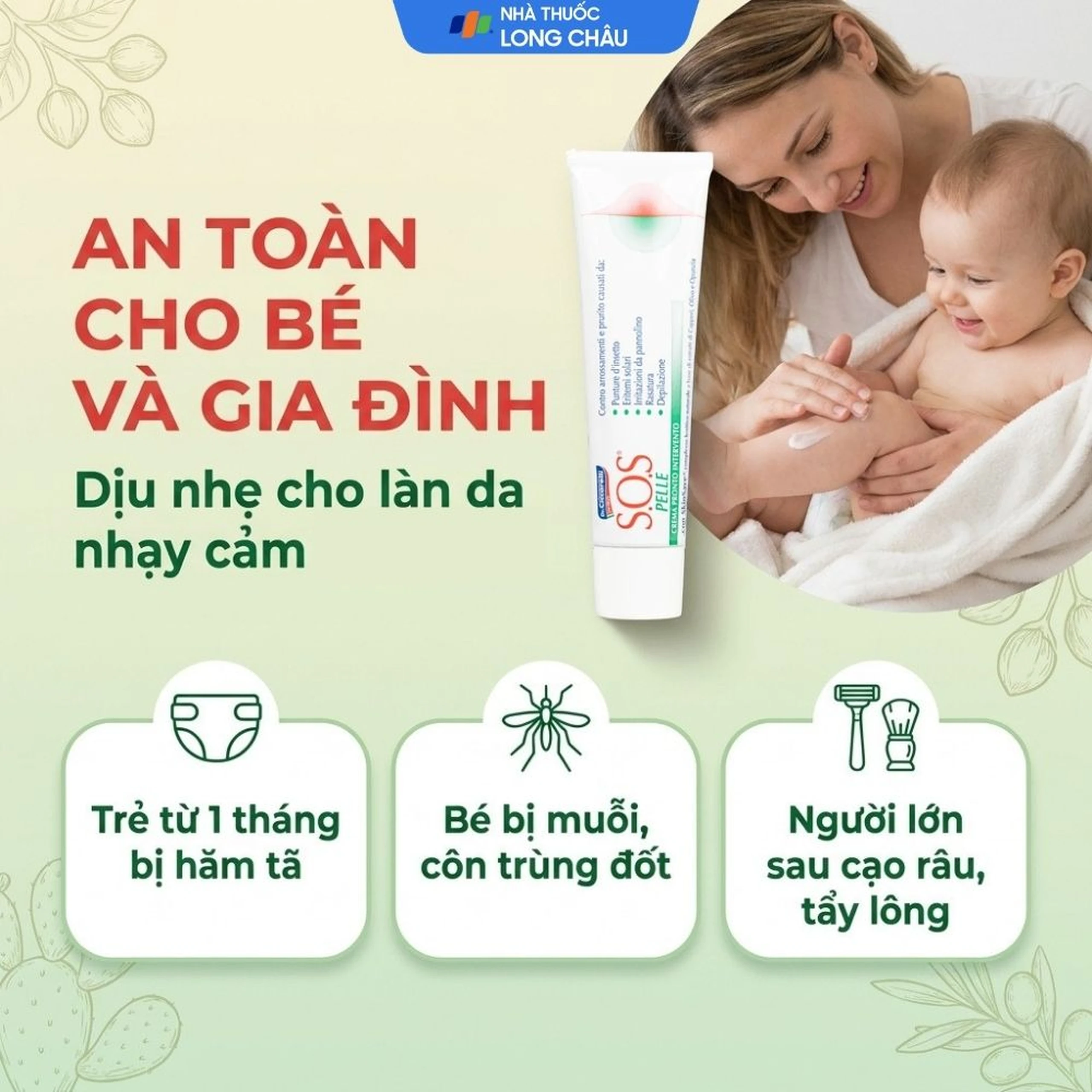 Kem bôi dịu da, giảm kích ứng Dr.Ciccarelli S.O.S Pelle Skin Rescue Cream hộp 25ml 4