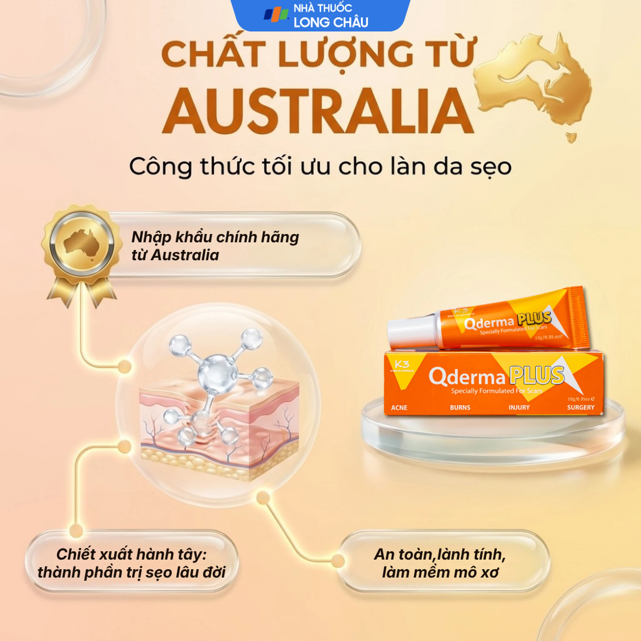 Gel phục hồi da Qderma plus giúp cải thiện tình trạng sẹo (10g) 6