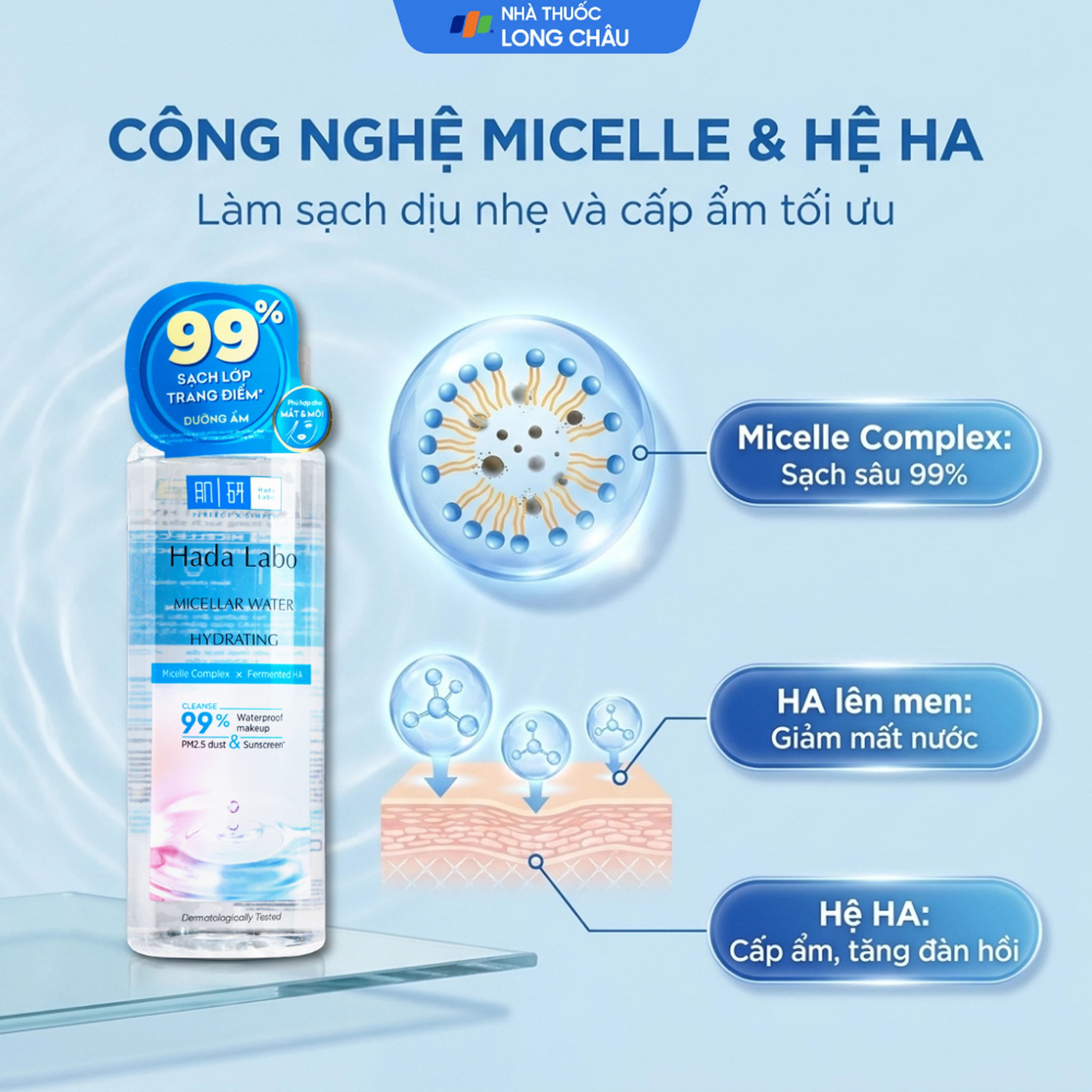 Nước tẩy trang Hada Labo làm sạch sâu, dưỡng ẩm (hydrating) chai (240ml) 3