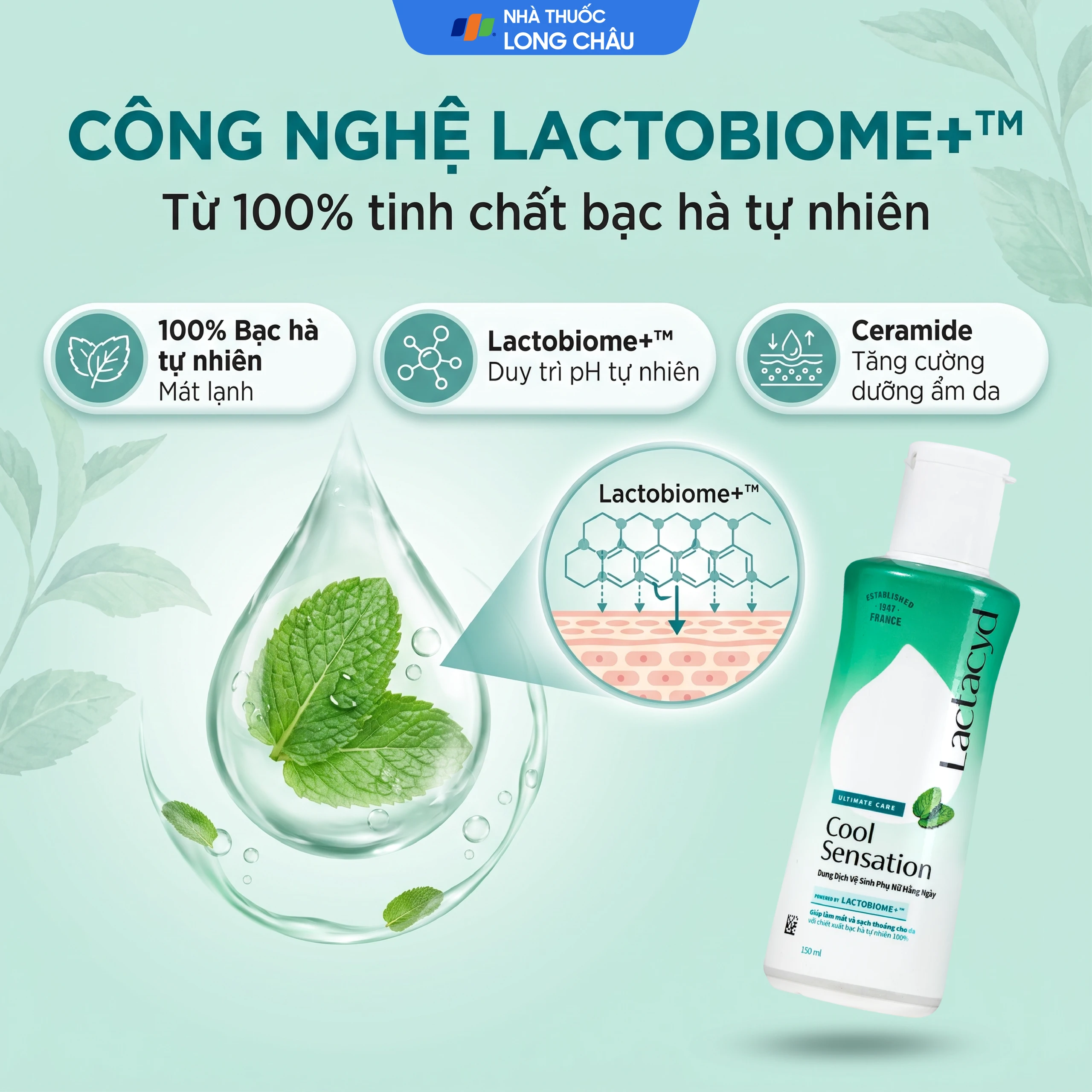 Dung Dịch Vệ Sinh Phụ Nữ Lactacyd Cool Sensation (150ml) 3