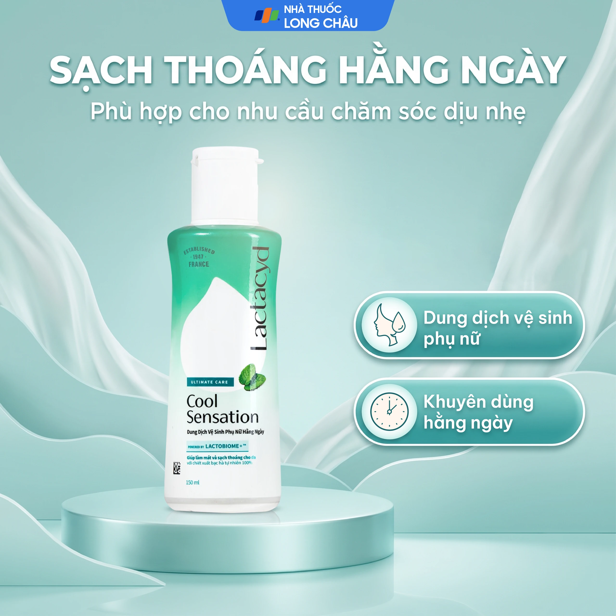 Dung Dịch Vệ Sinh Phụ Nữ Lactacyd Cool Sensation (150ml) 4