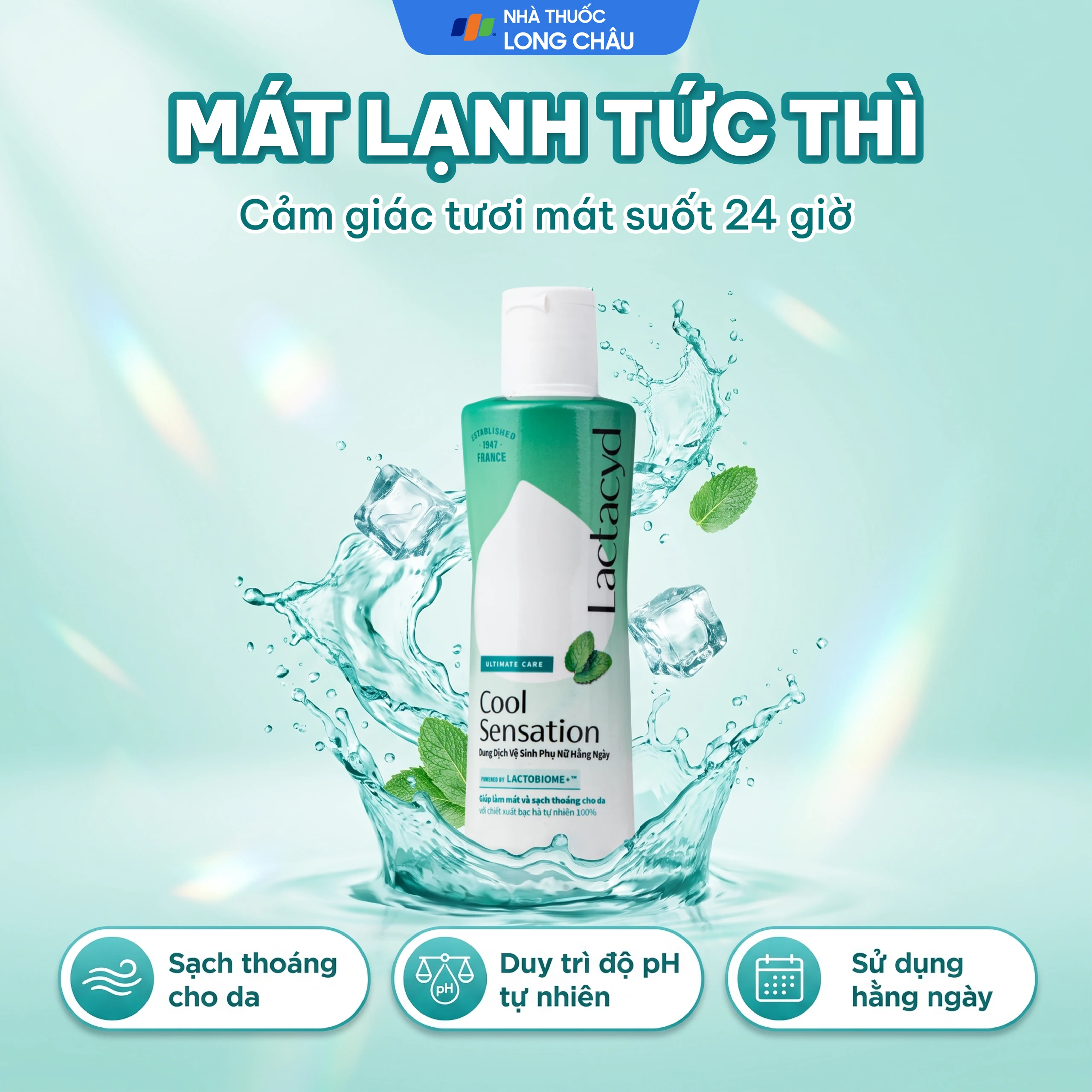 Dung Dịch Vệ Sinh Phụ Nữ Lactacyd Cool Sensation (250ml) 2
