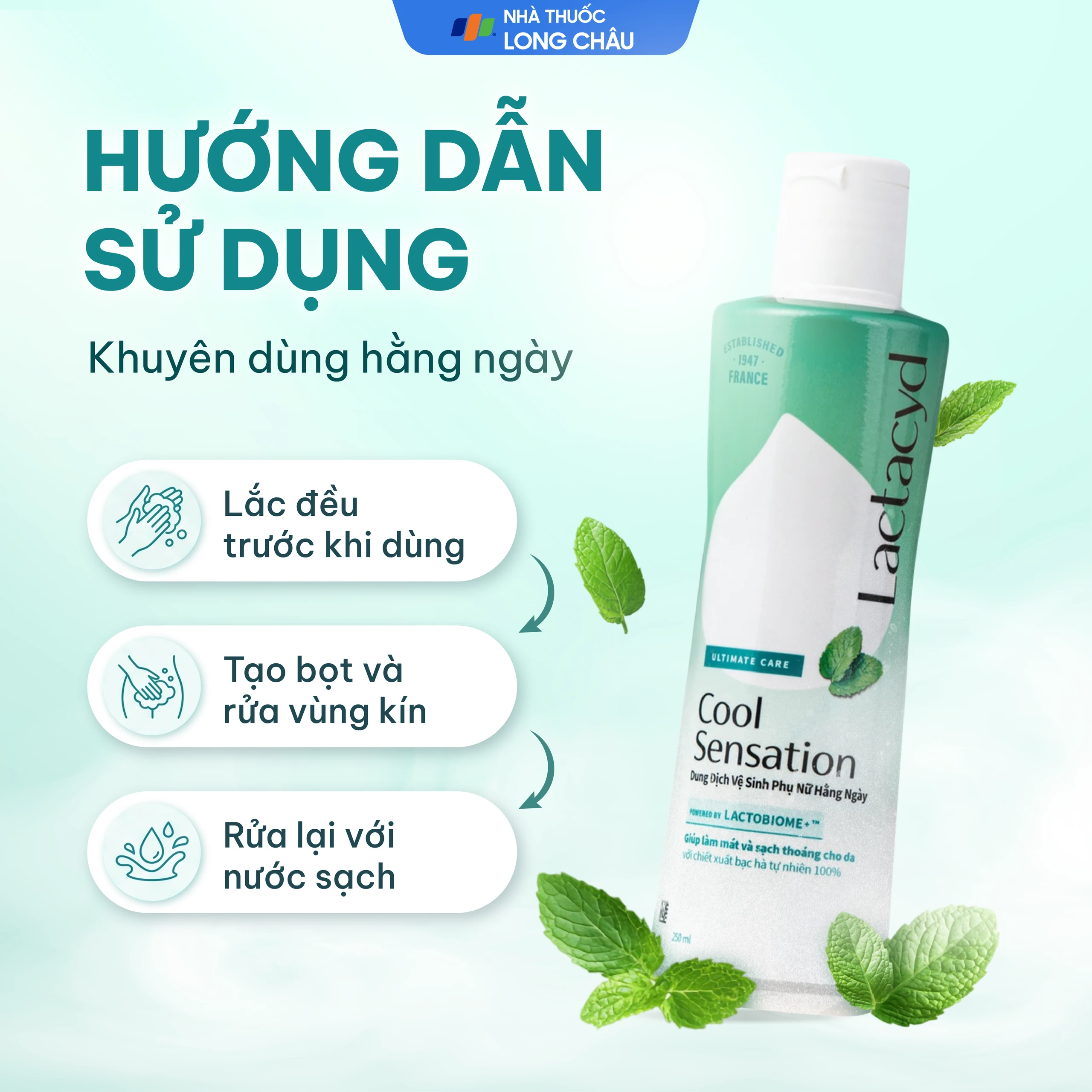 Dung Dịch Vệ Sinh Phụ Nữ Lactacyd Cool Sensation (250ml) 5