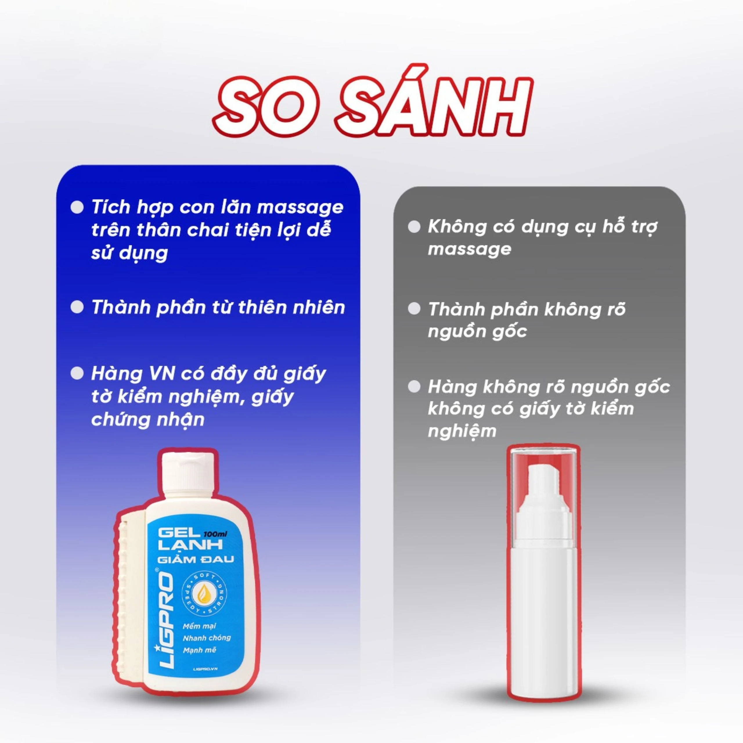 Gel lạnh giảm đau Ligpro hỗ trợ giảm đau do chấn thương, cơ, xương, khớp, dây chằng (100ml) 4