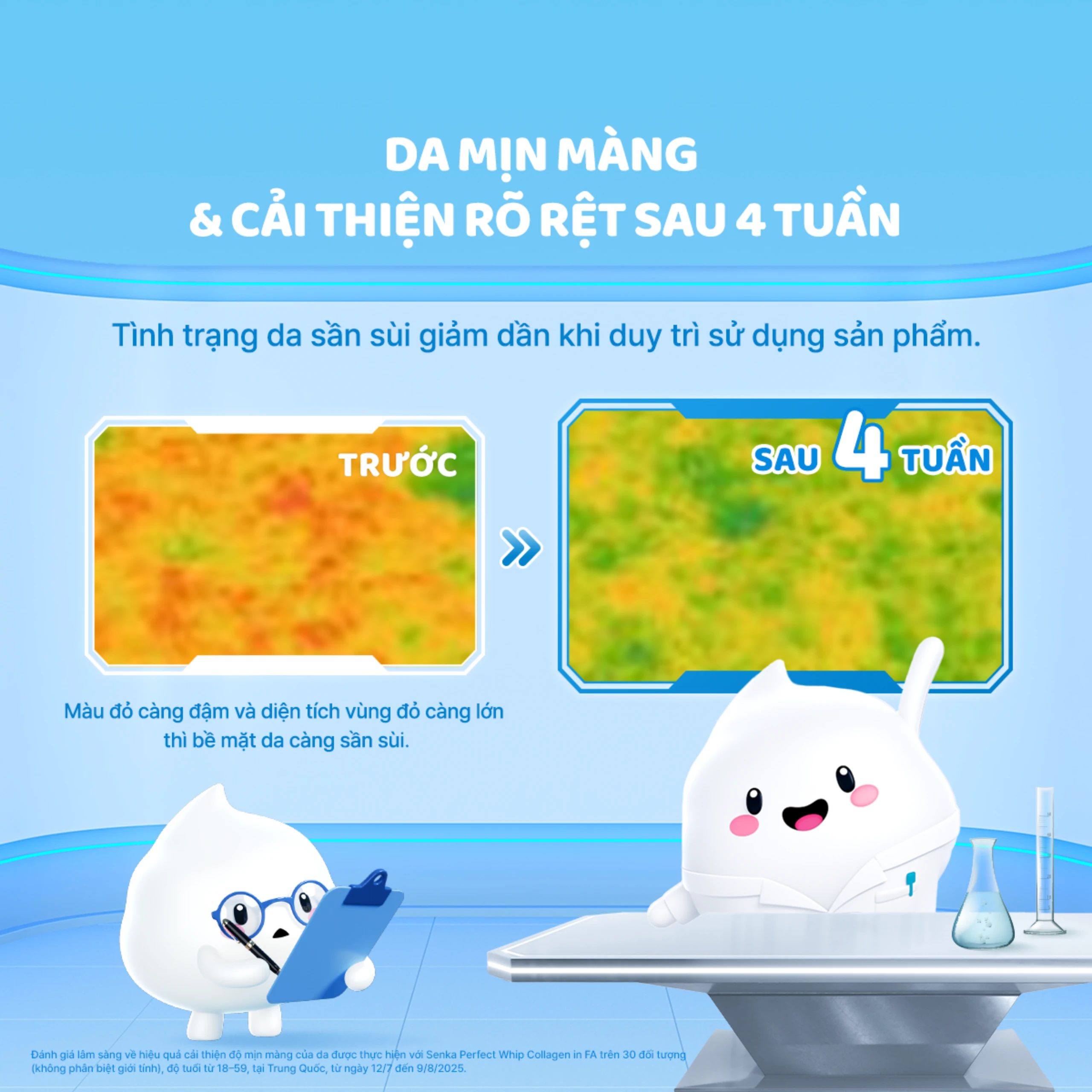 Sữa rửa mặt tạo bọt Senka Perfect Whip Collagen In FA làm sạch, săn chắc và dưỡng ẩm da (120g) 7