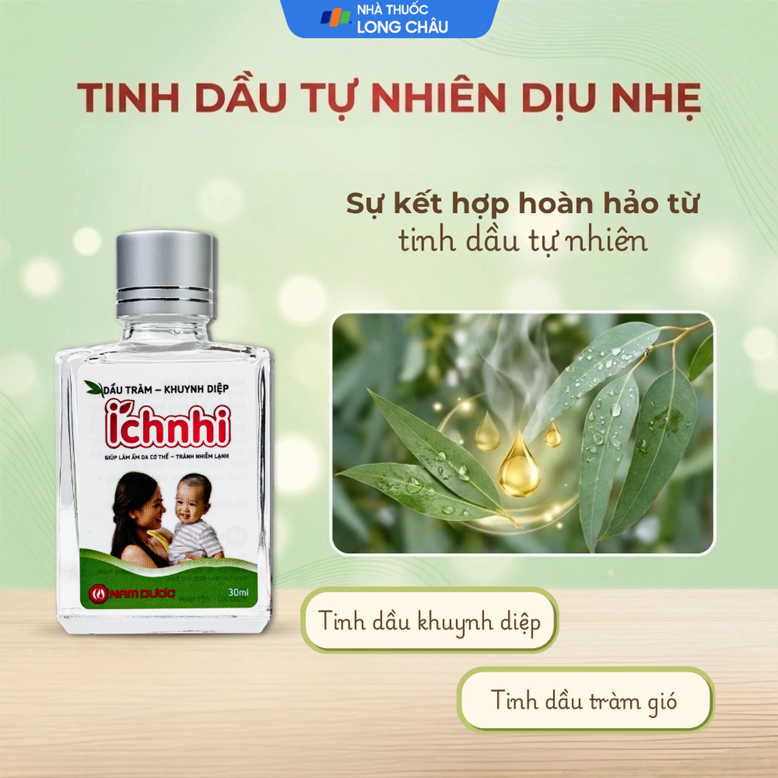 Dầu tràm khuynh diệp Ích nhi giúp giữ ấm cơ thể, phòng cảm lạnh (30ml) 3