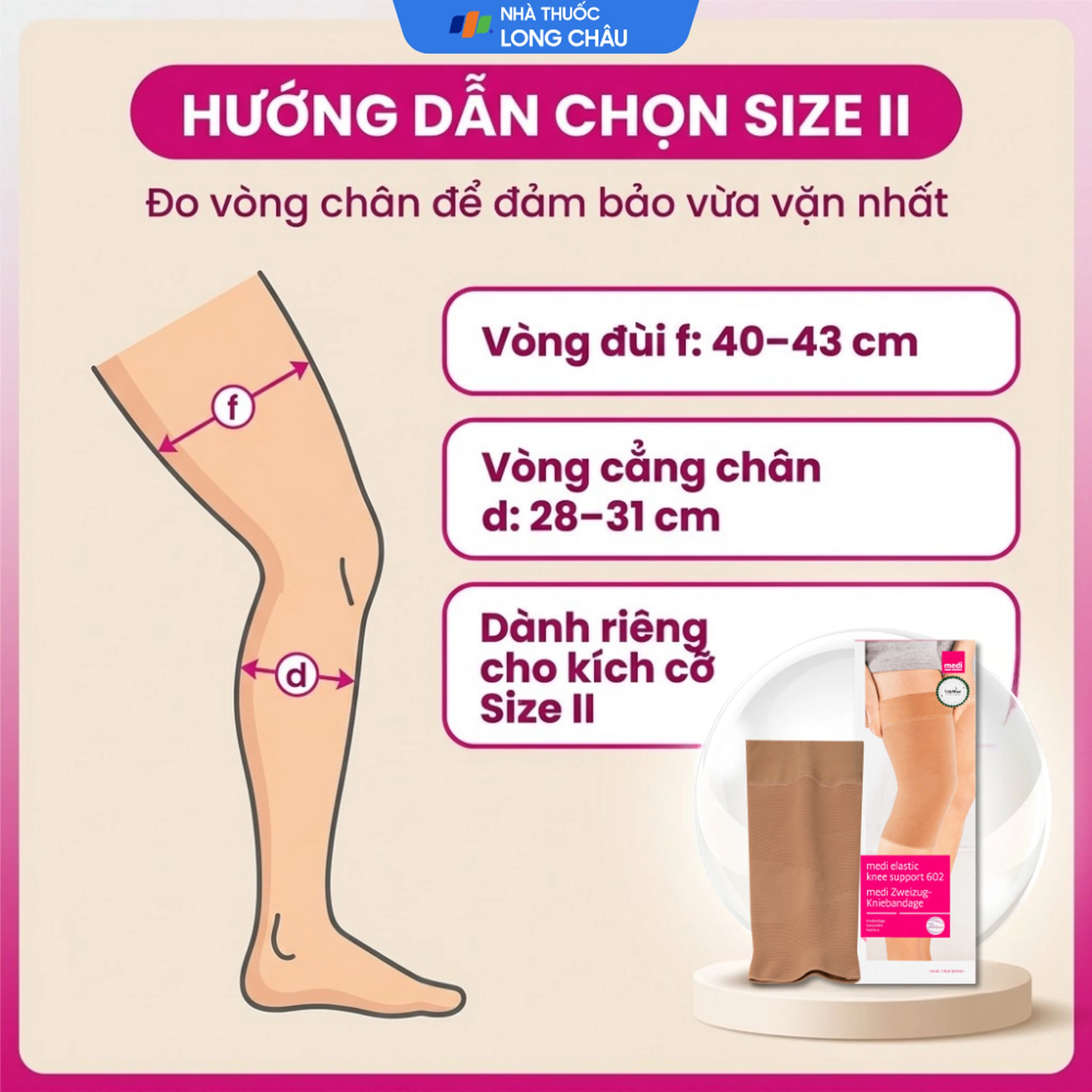 Nẹp gối Medi Knee Support 602 size II giúp phục hồi sau chấn thương, hỗ trợ điều trị thoái hoá khớp gối 4