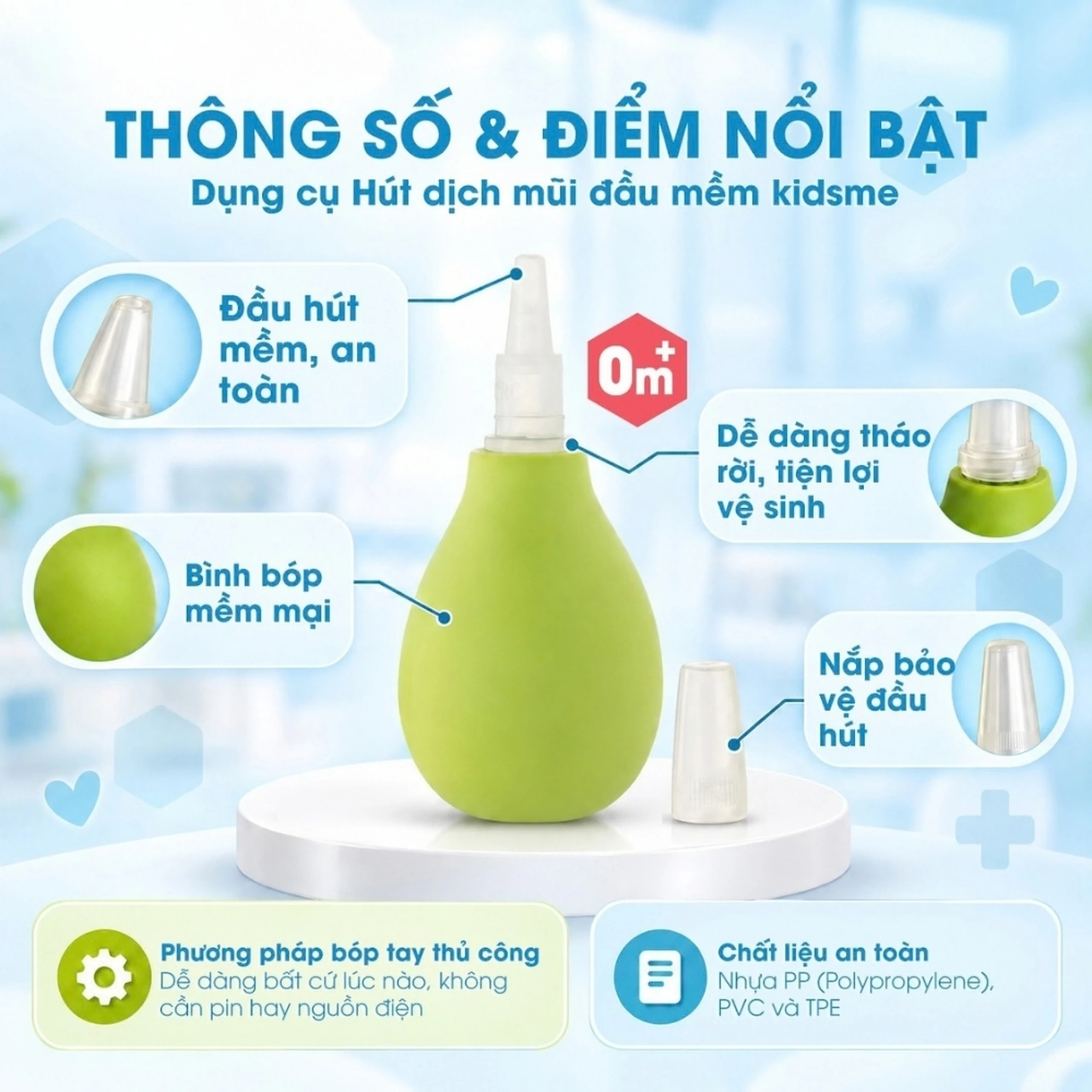 Dụng Cụ Hút Dịch Mũi Dành Cho Bé Kidsme 5