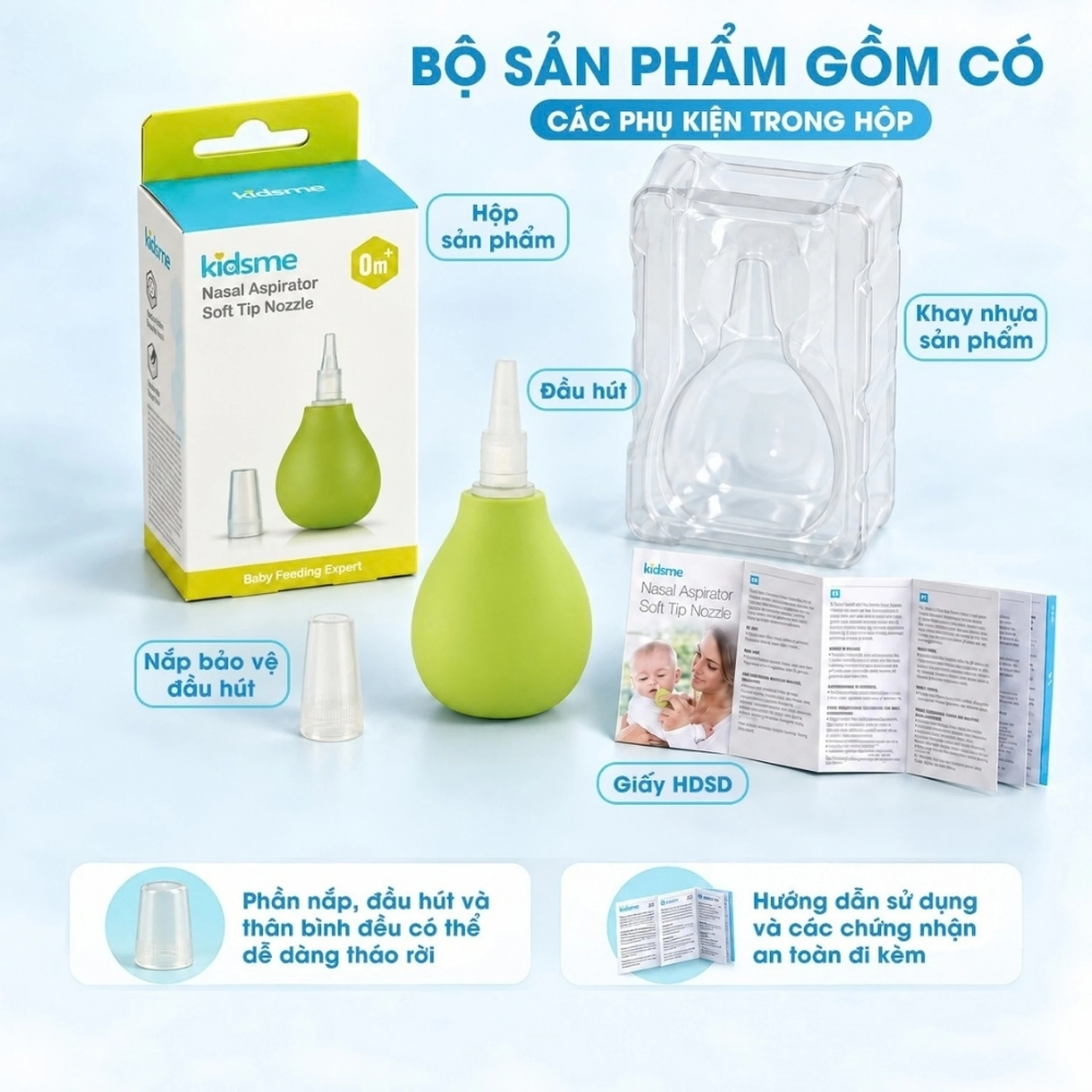 Dụng Cụ Hút Dịch Mũi Dành Cho Bé Kidsme 6